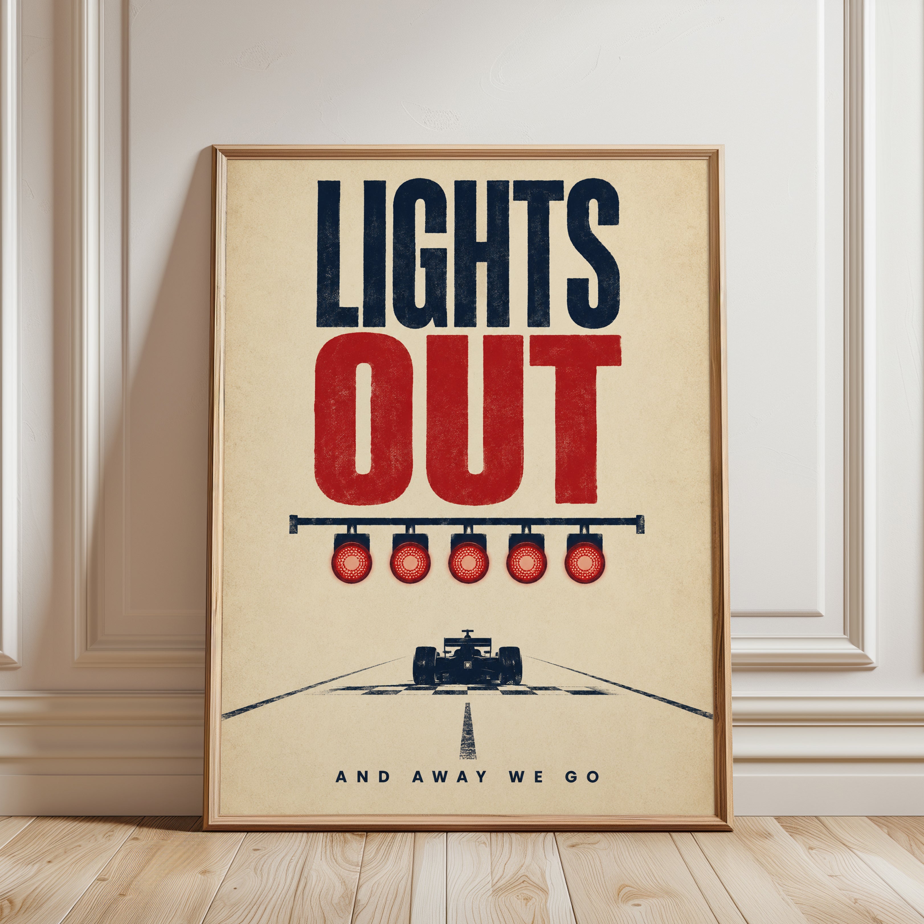 Racing Wall Art – Motorsport Print - framed detail