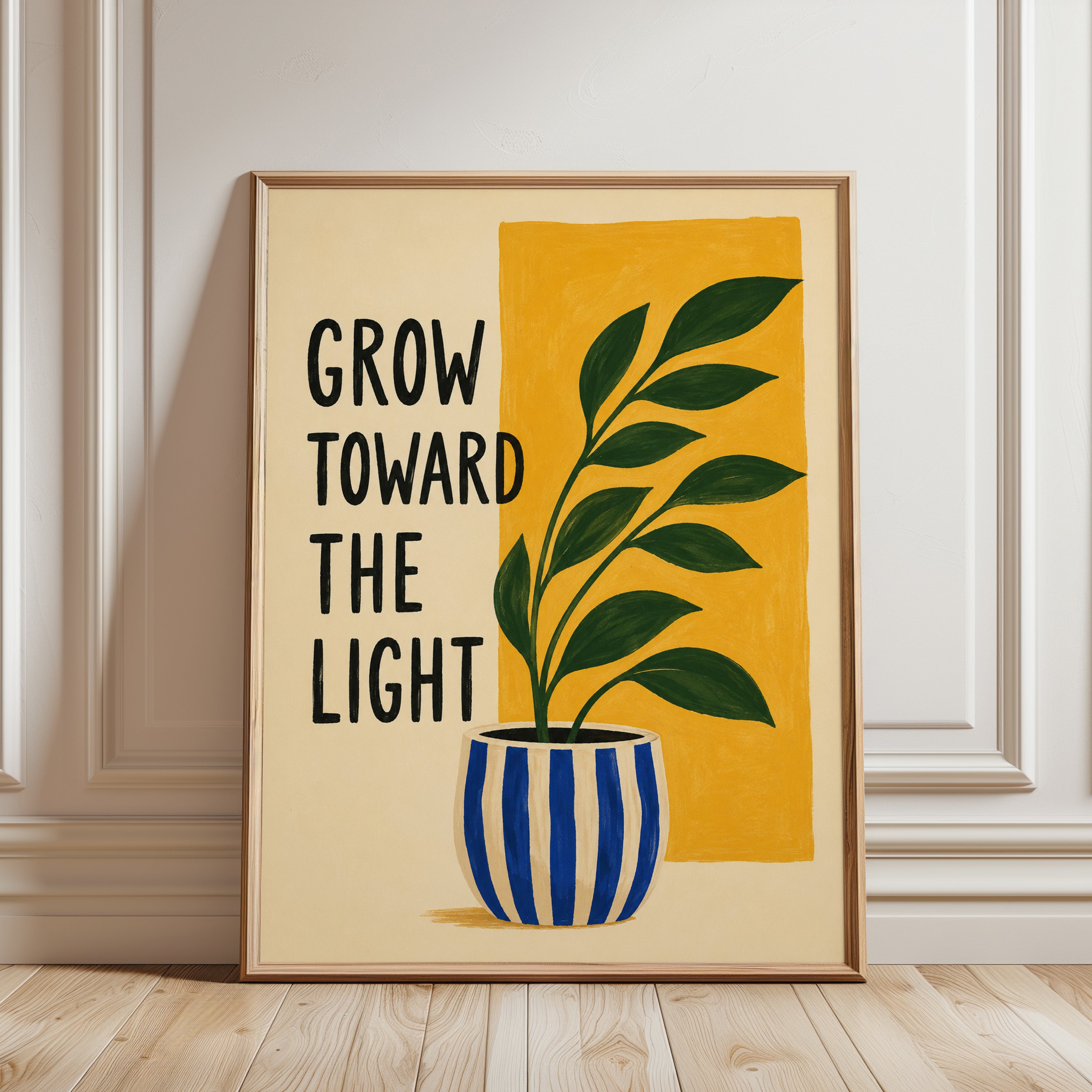Motivational Wall Art - framed detail