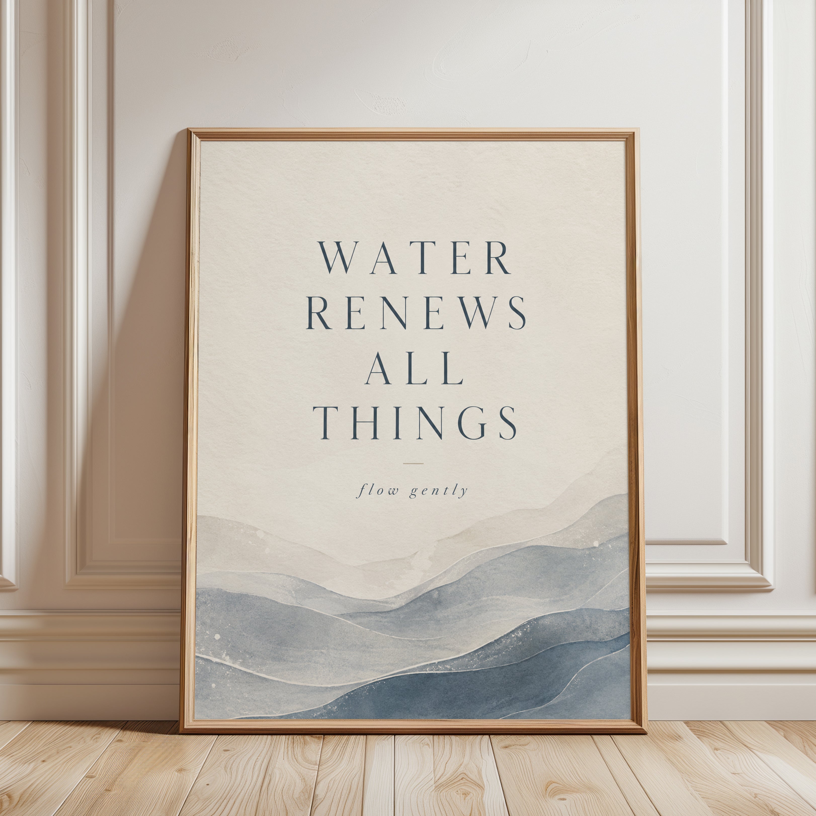 Bathroom Typography Print - framed detail