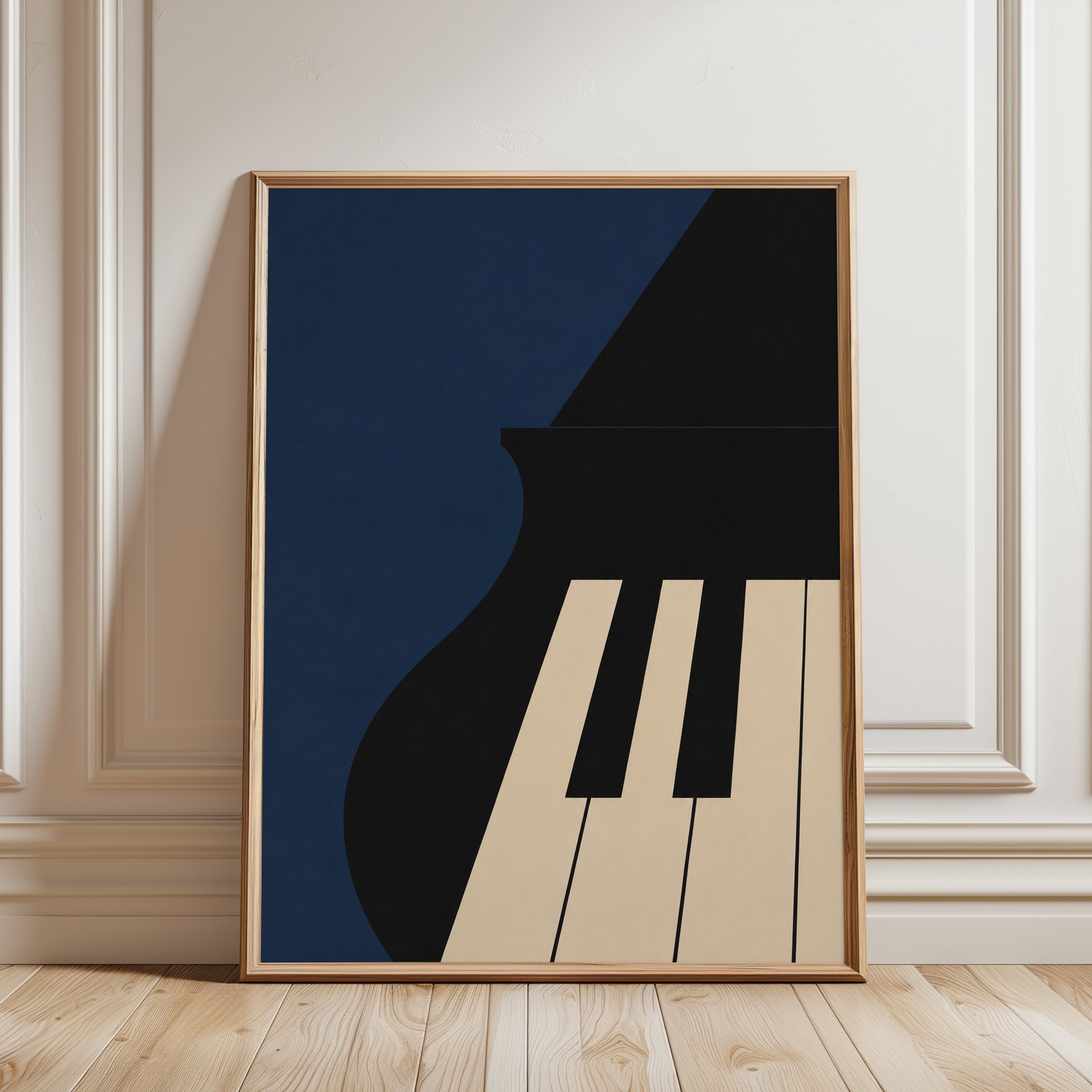 Piano Wall Art – Music Room Decor - framed detail
