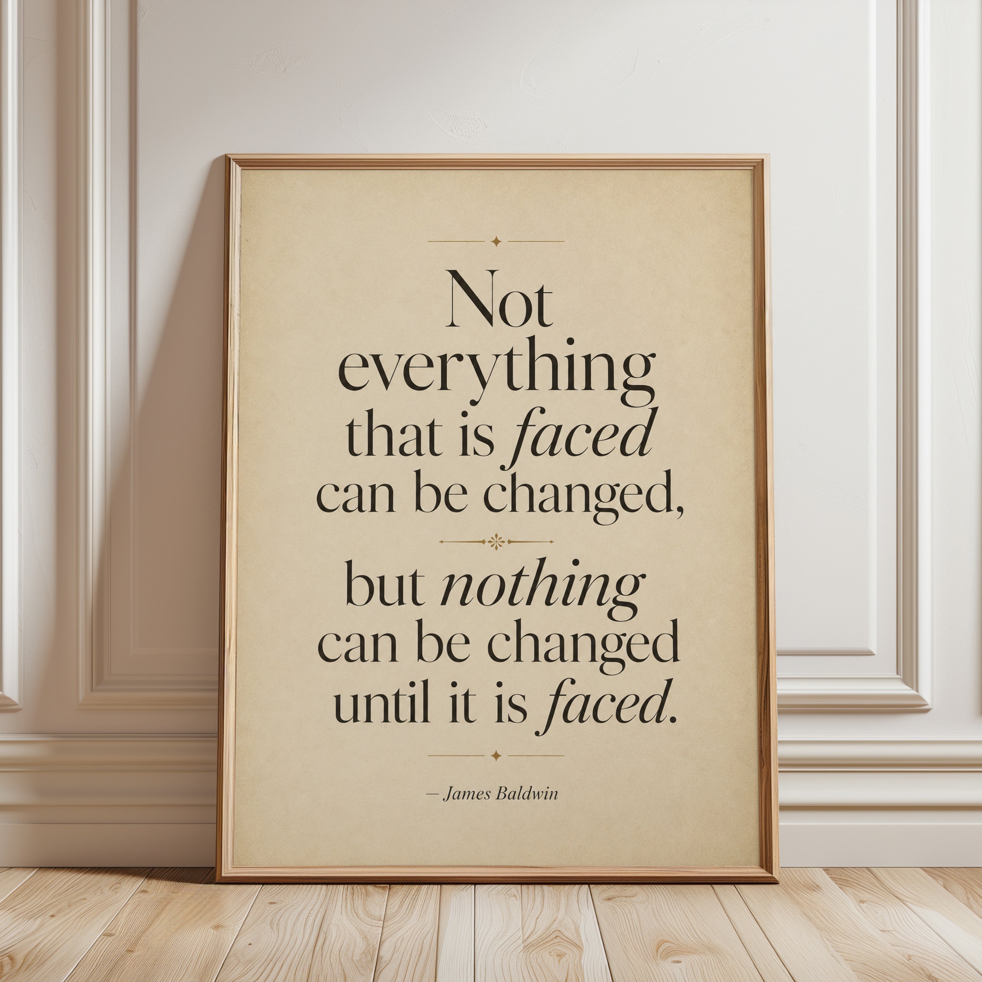 Motivational Quote Print – Inspirational Wall Art - framed detail