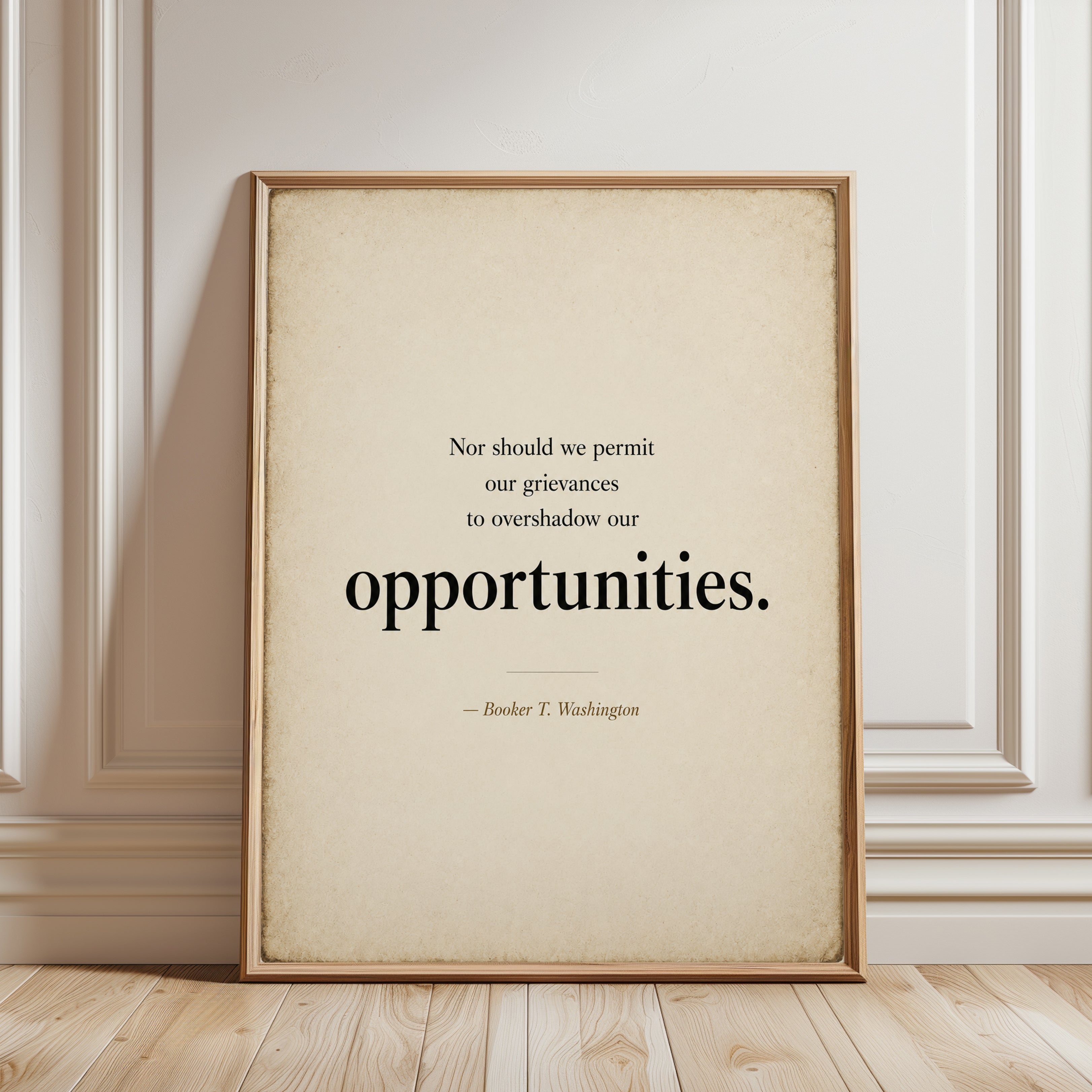 Motivational Quote Print – Inspirational Wall Art - framed detail