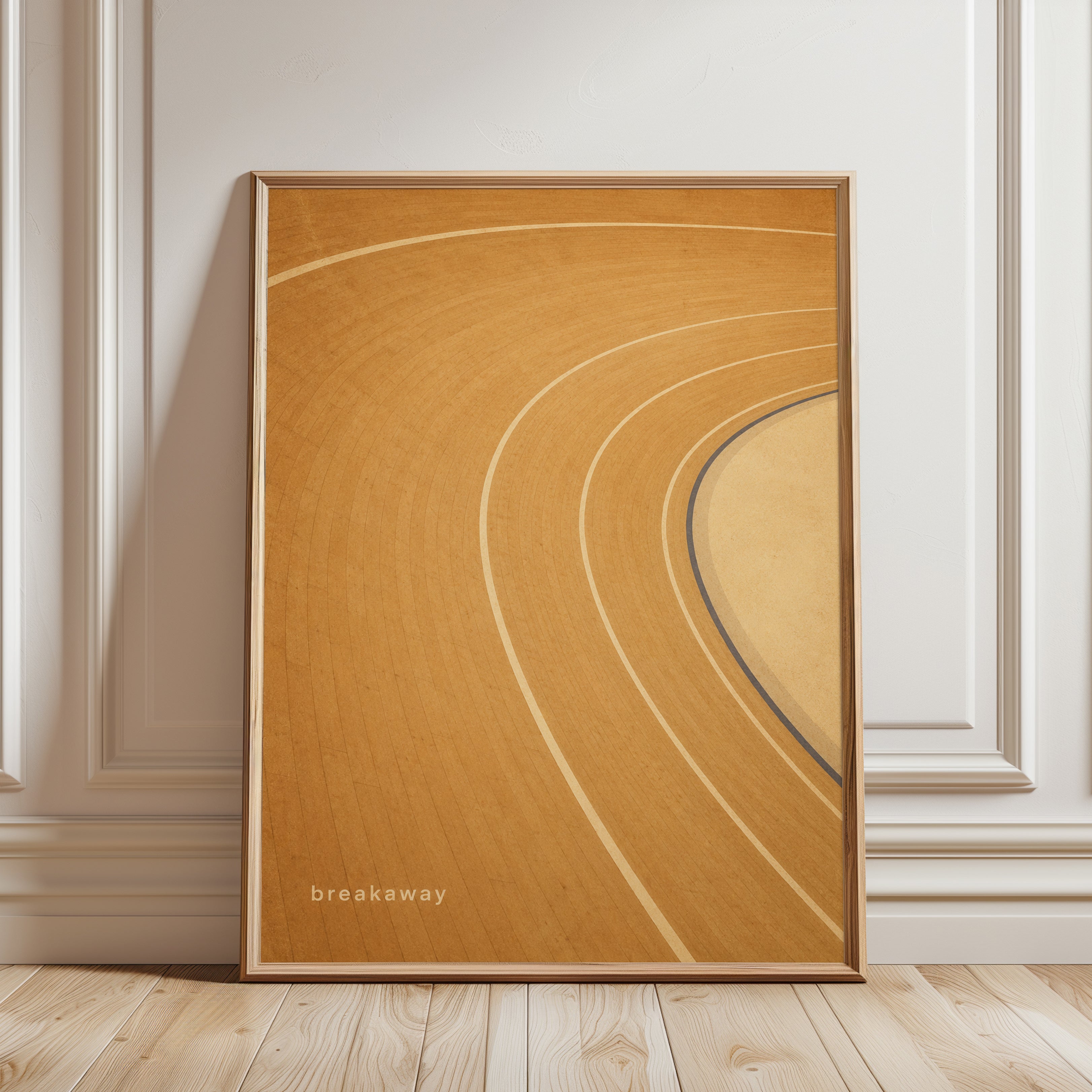 Geometric Abstract Wall Art - framed detail