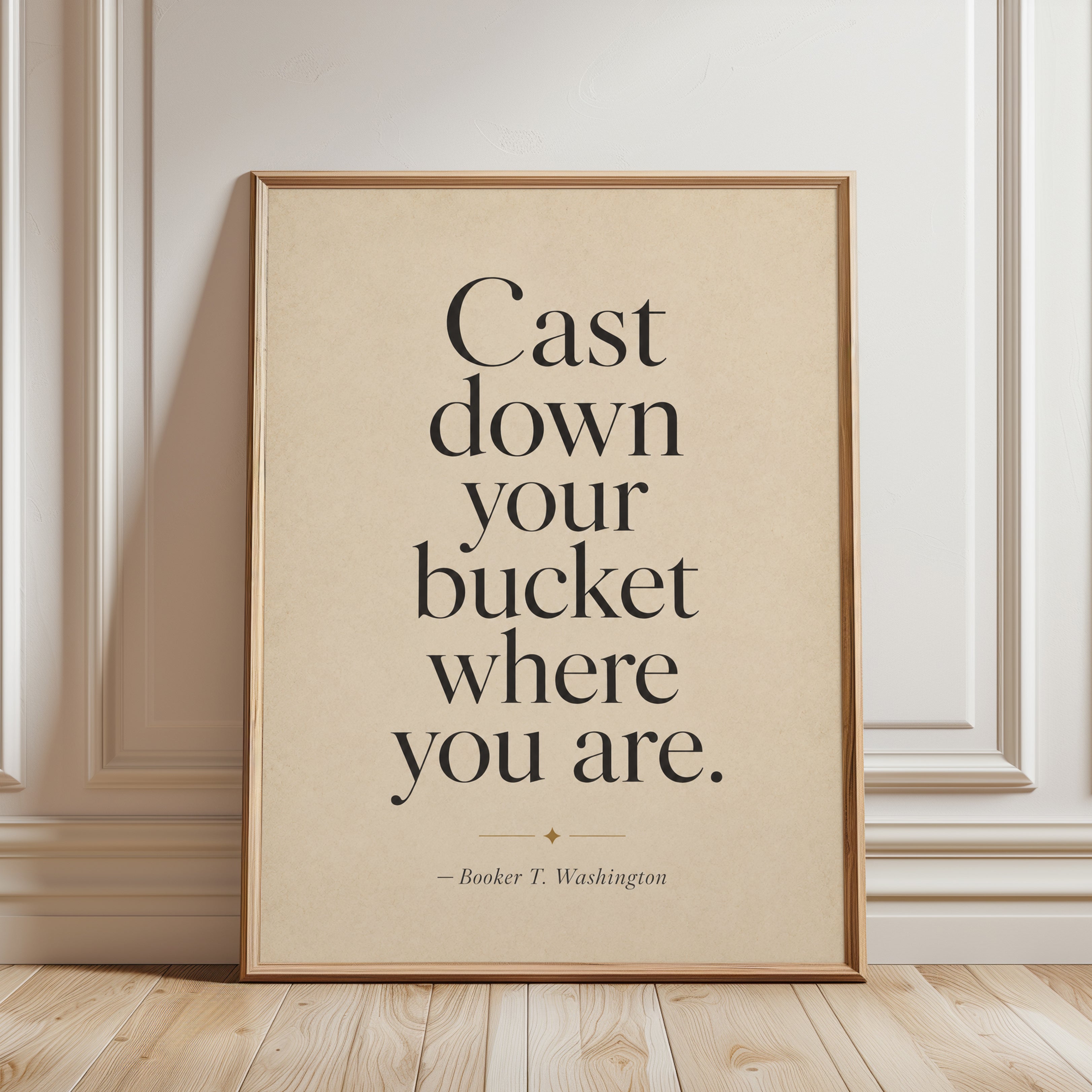 Motivational Quote Print – Inspirational Wall Art - framed detail