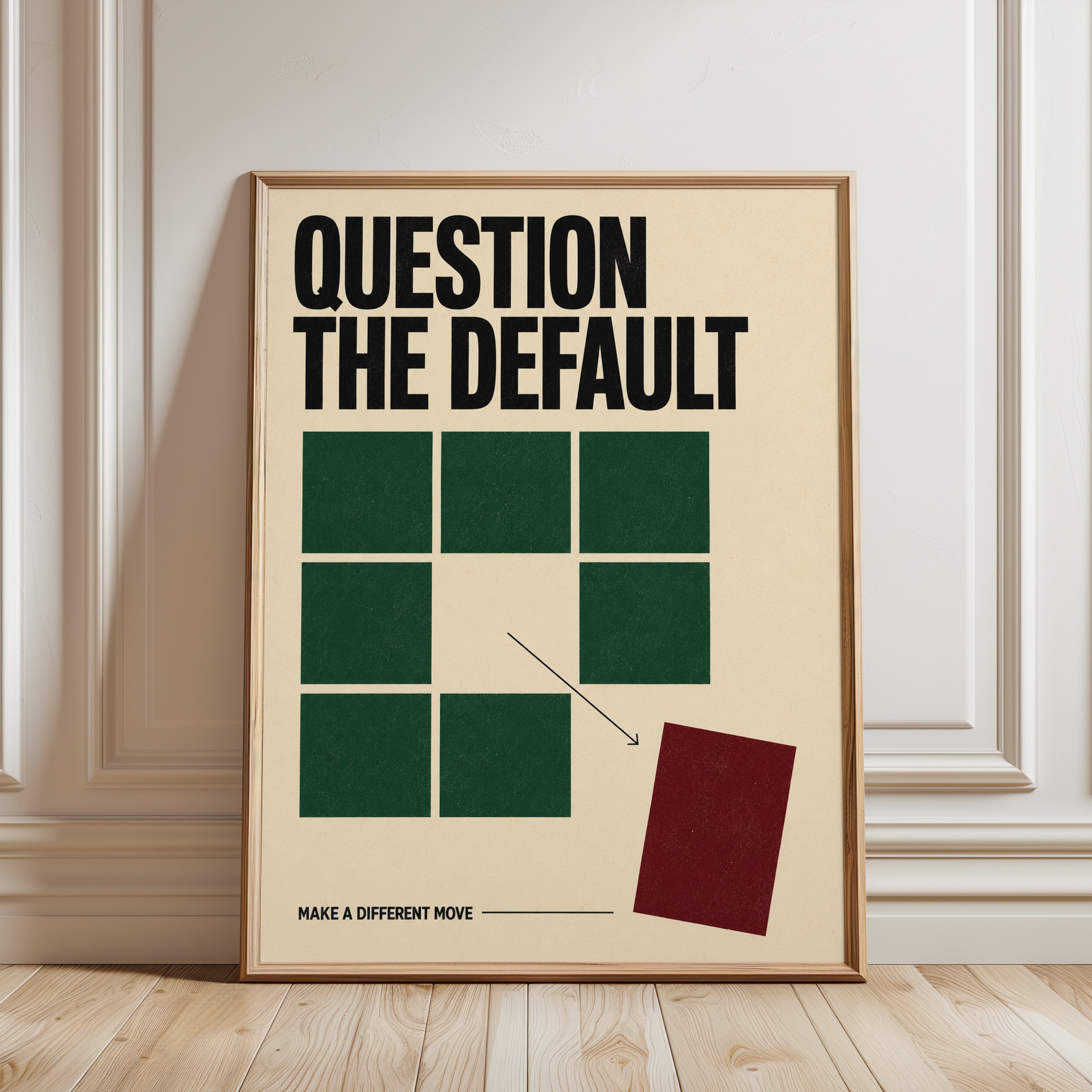 Motivational Wall Art - framed detail