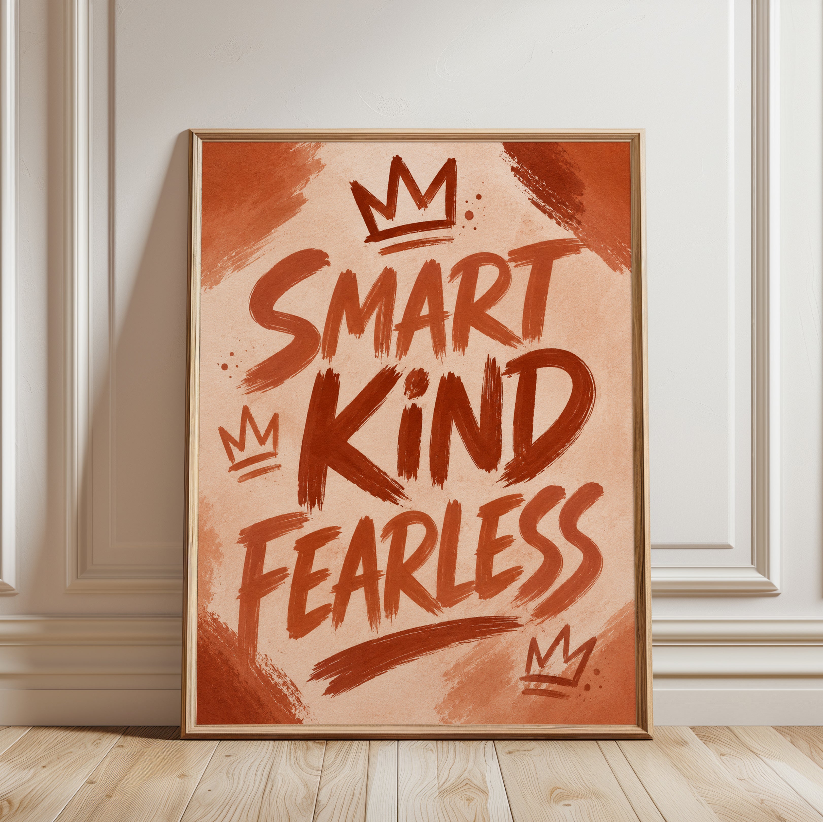 Motivational Quote Print - framed detail