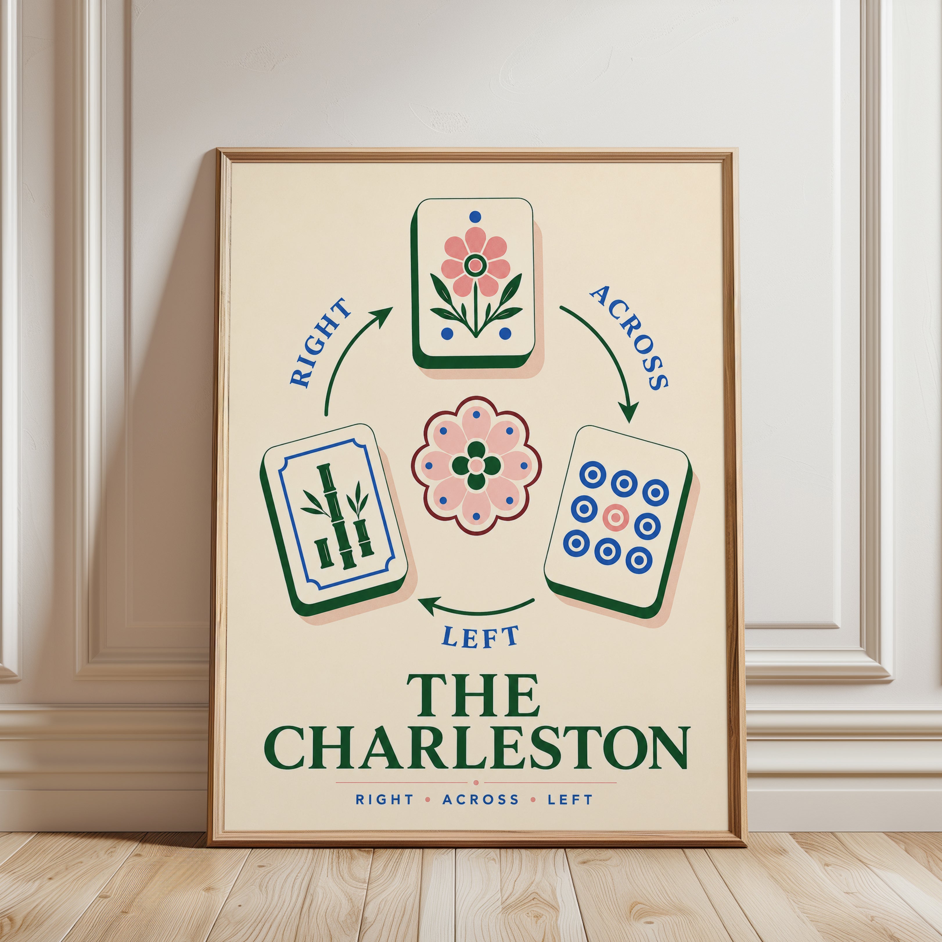 Retro Game Wall Art – Vintage Typography Print - framed detail