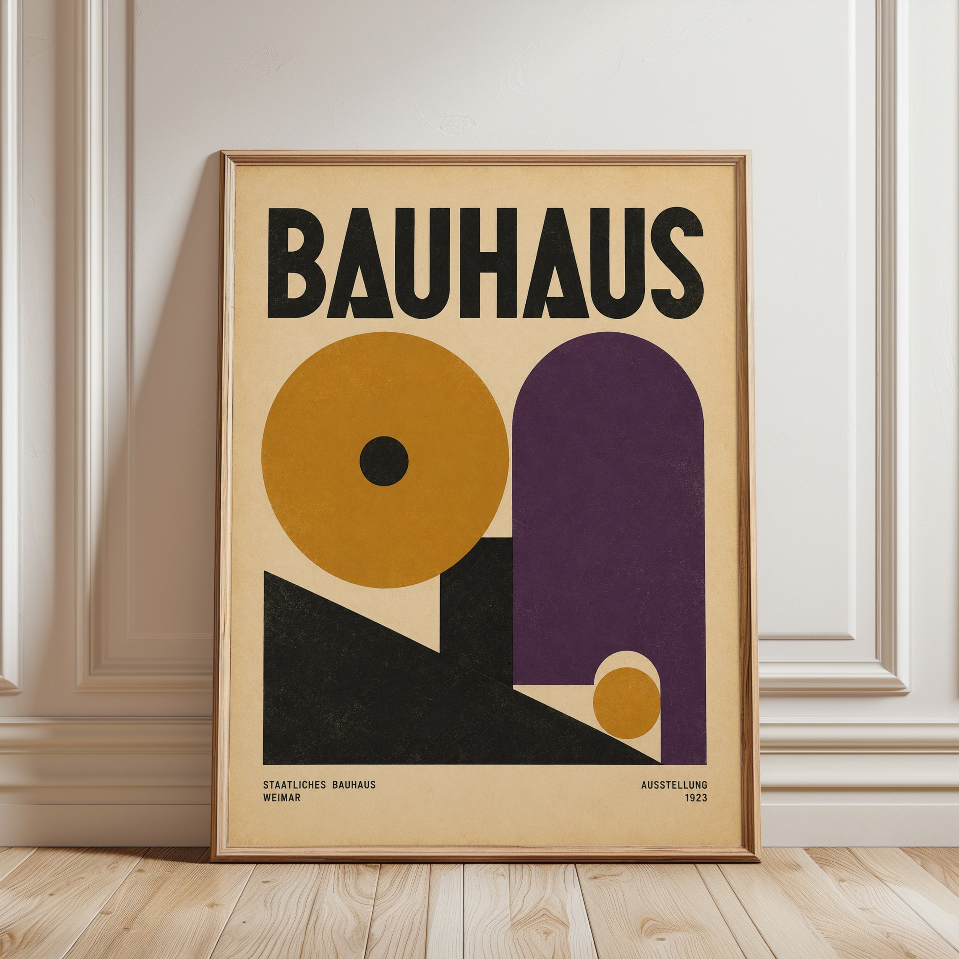 Bauhaus Exhibition Print - framed detail