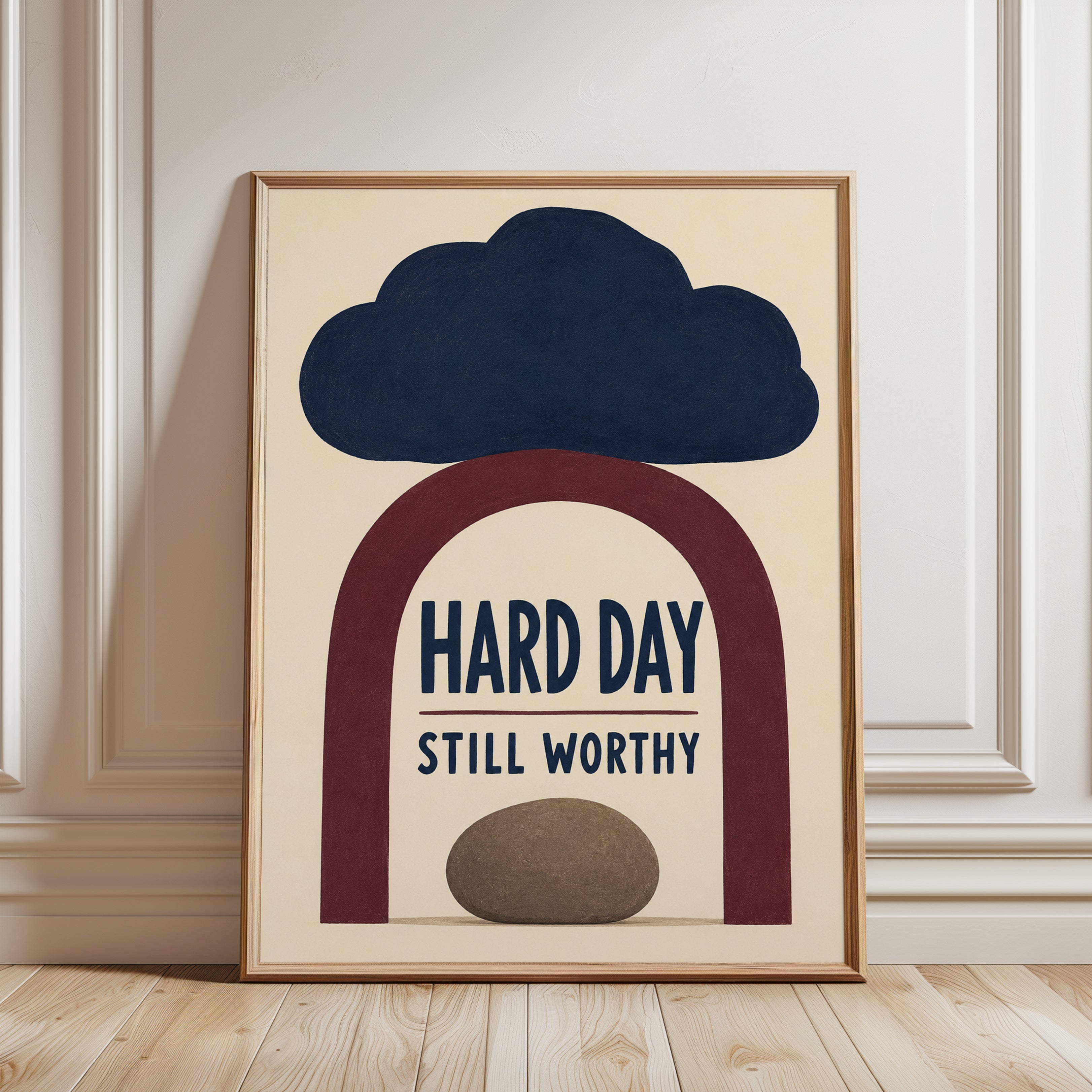 Motivational Wall Art - framed detail