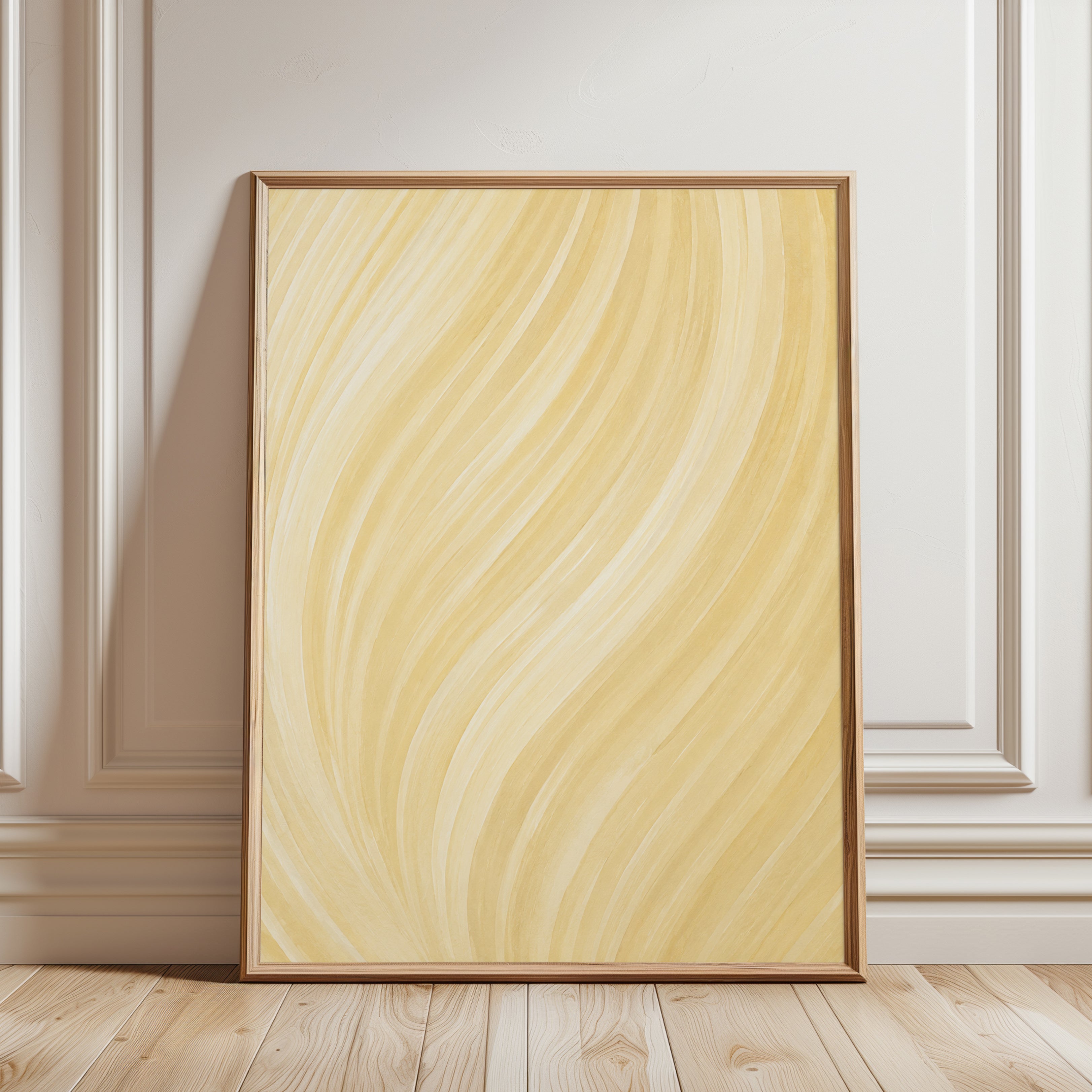 Minimalist Abstract Wall Art - framed detail