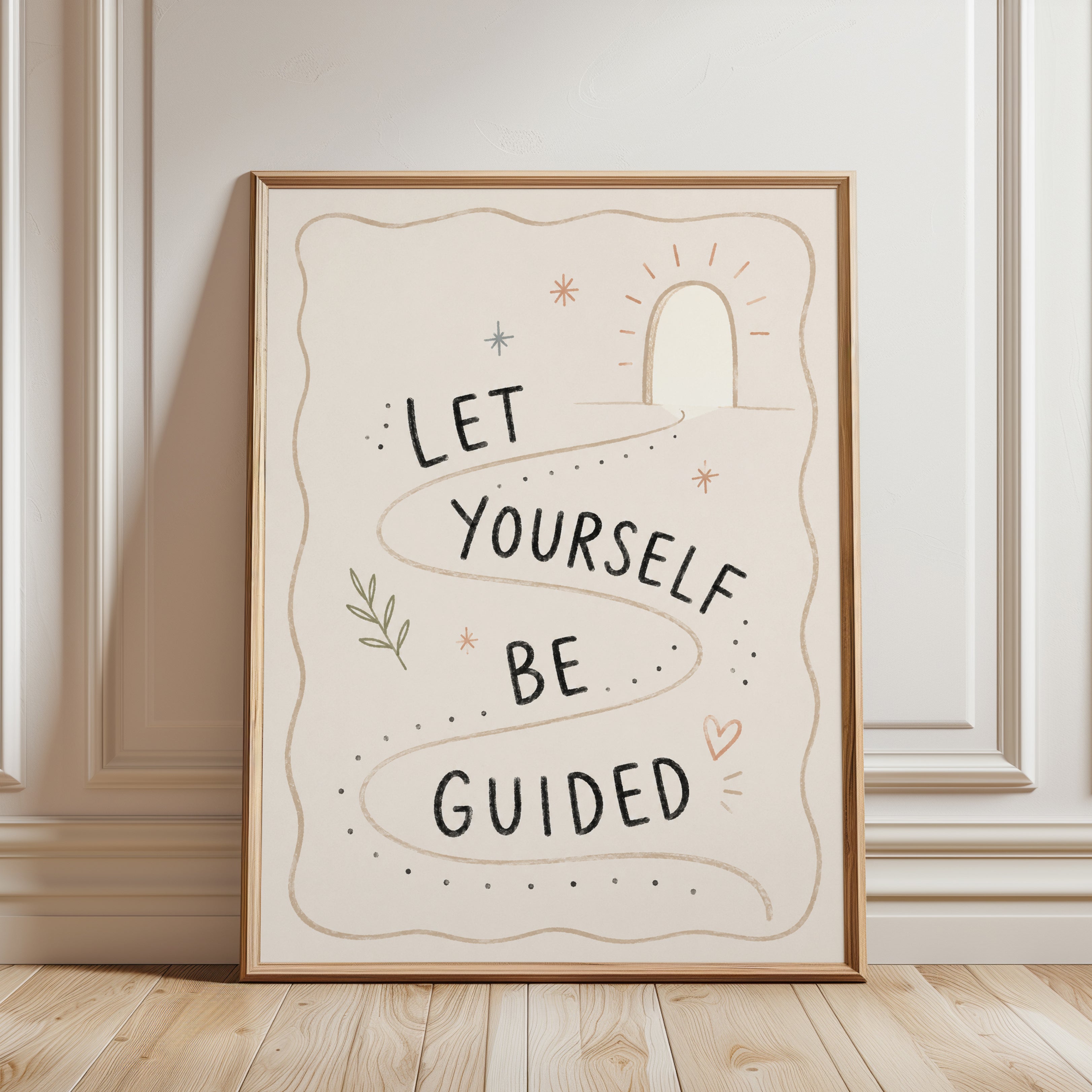 Motivational Quote Print - framed detail