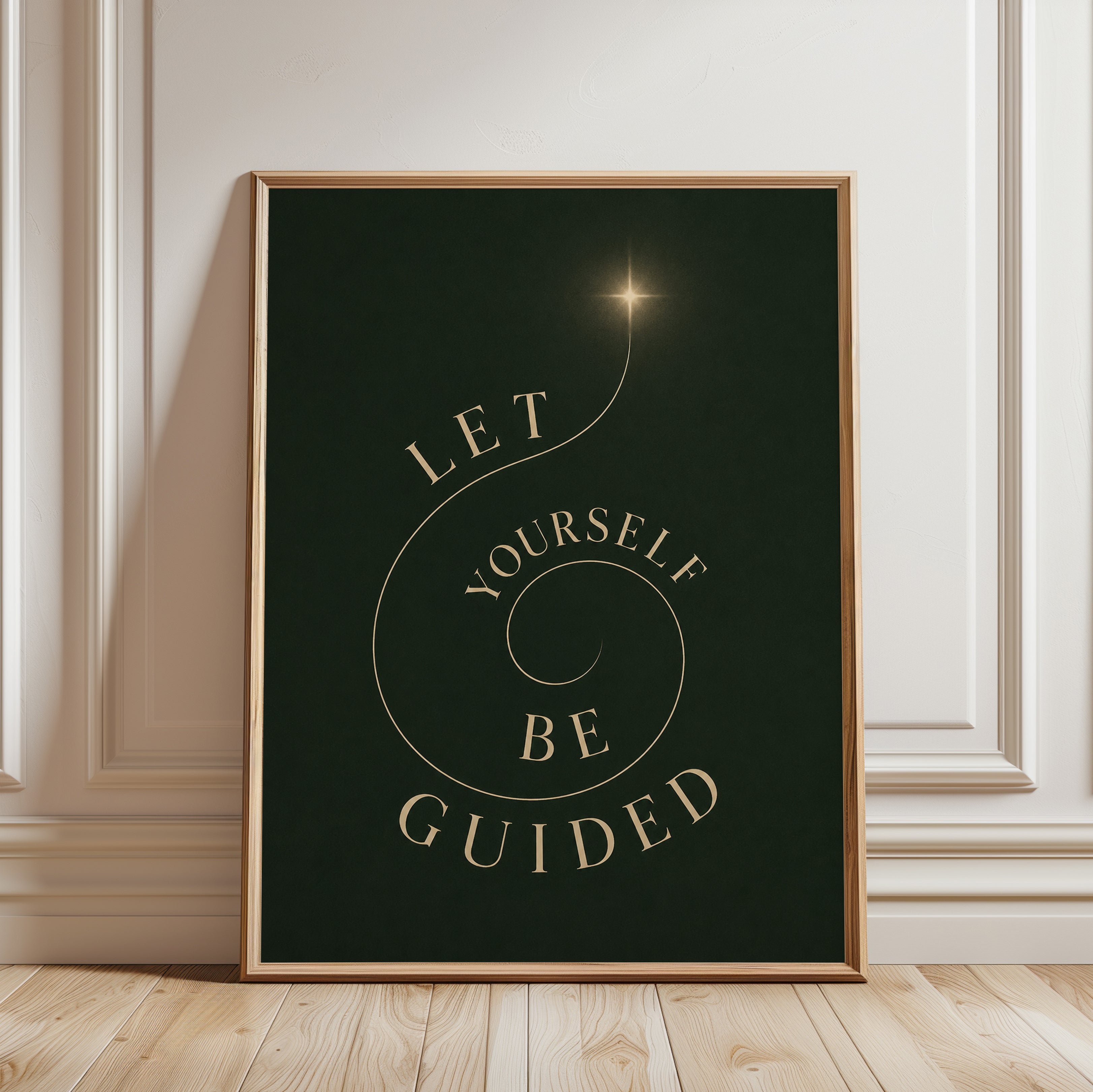 Motivational Wall Art - framed detail