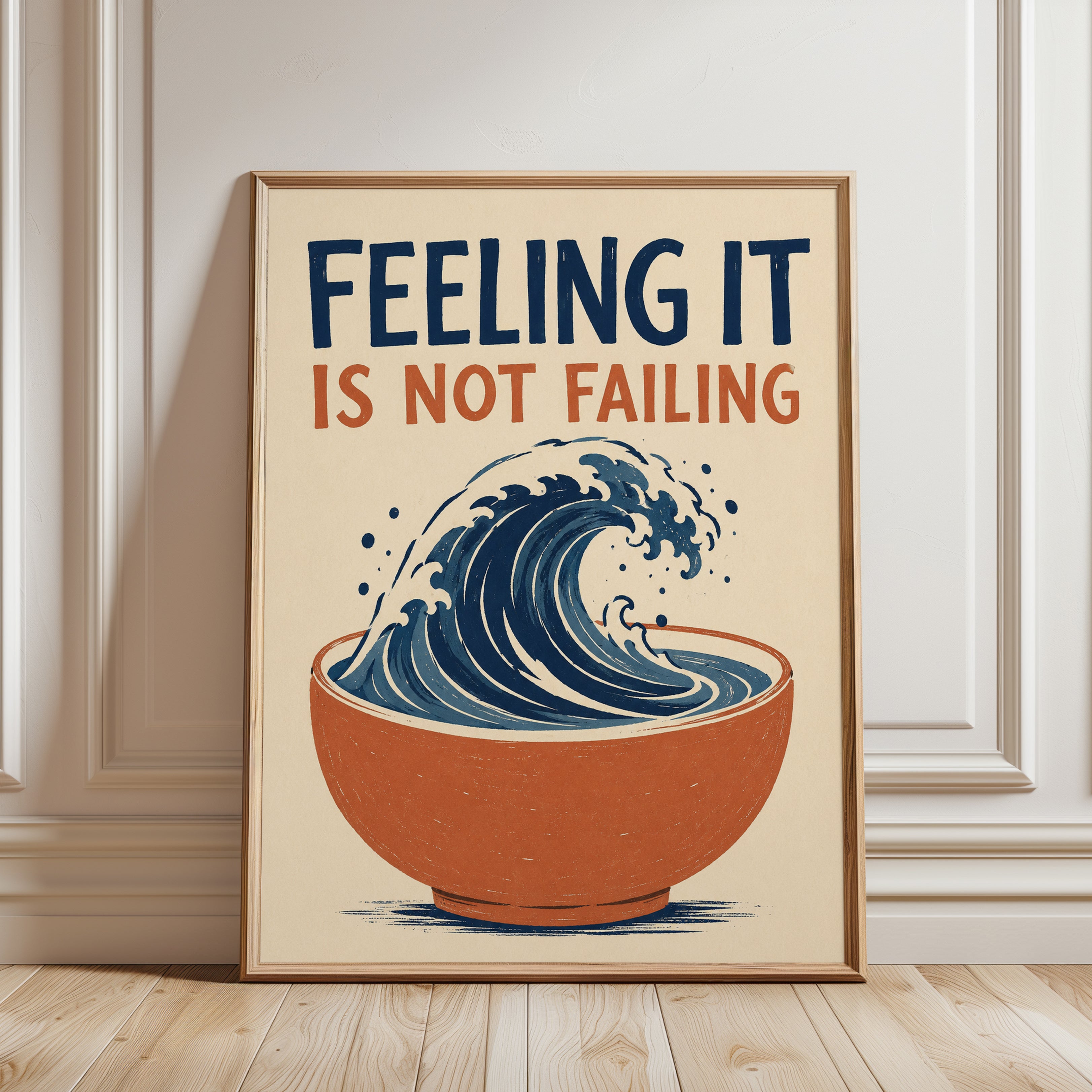 Mental Health Wall Art - framed detail