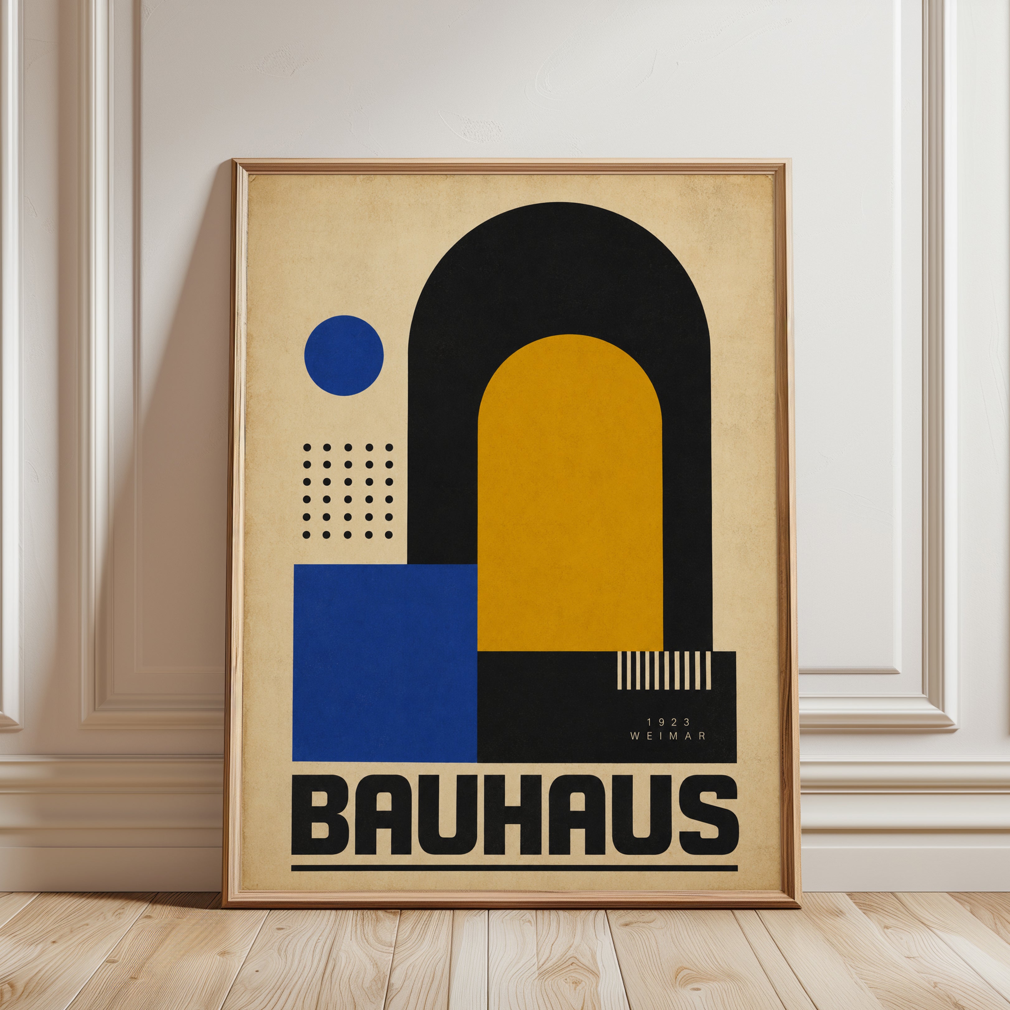 Bauhaus Art Print - framed detail