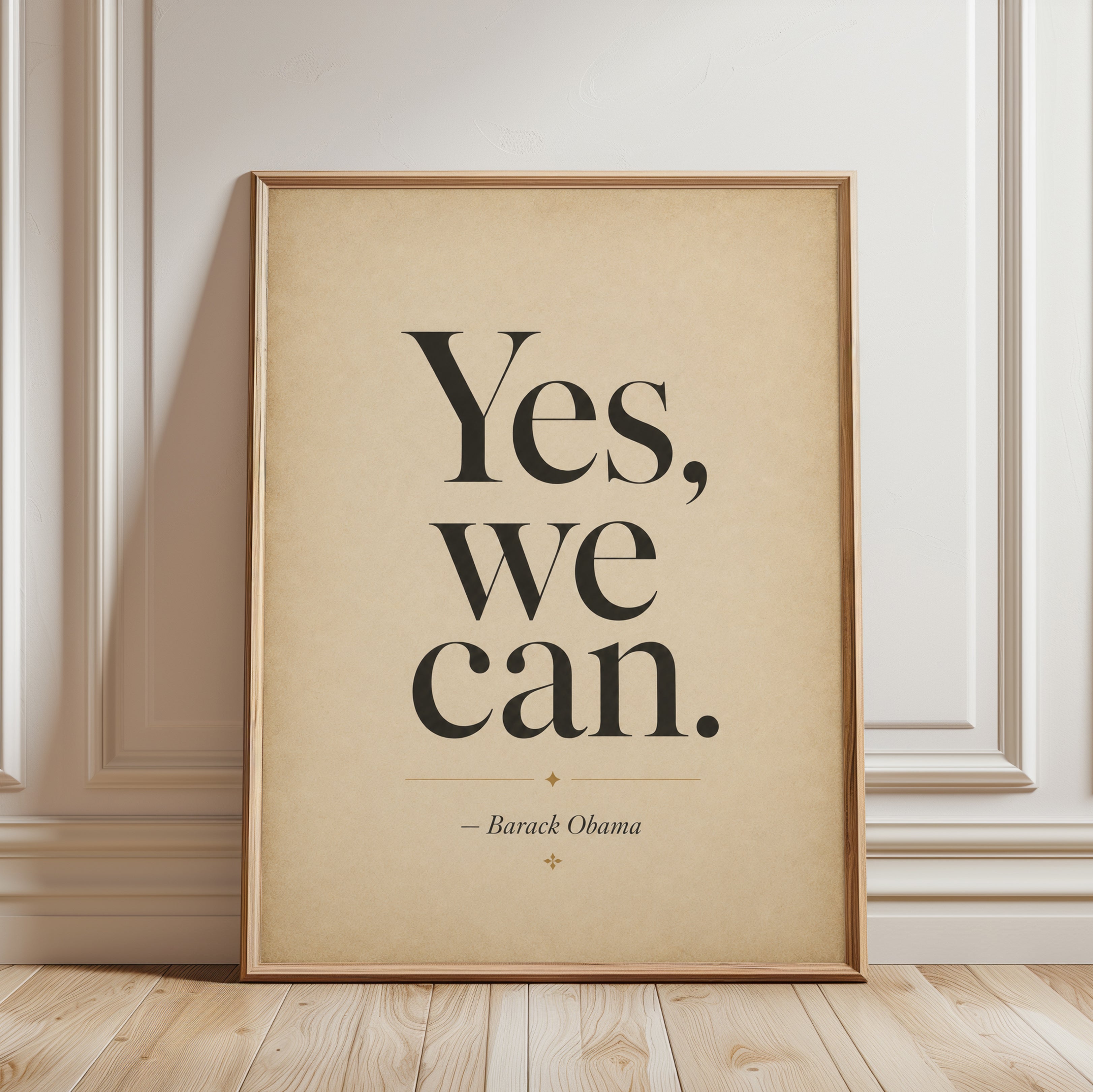 Motivational Quote Print – Inspirational Wall Art - framed detail