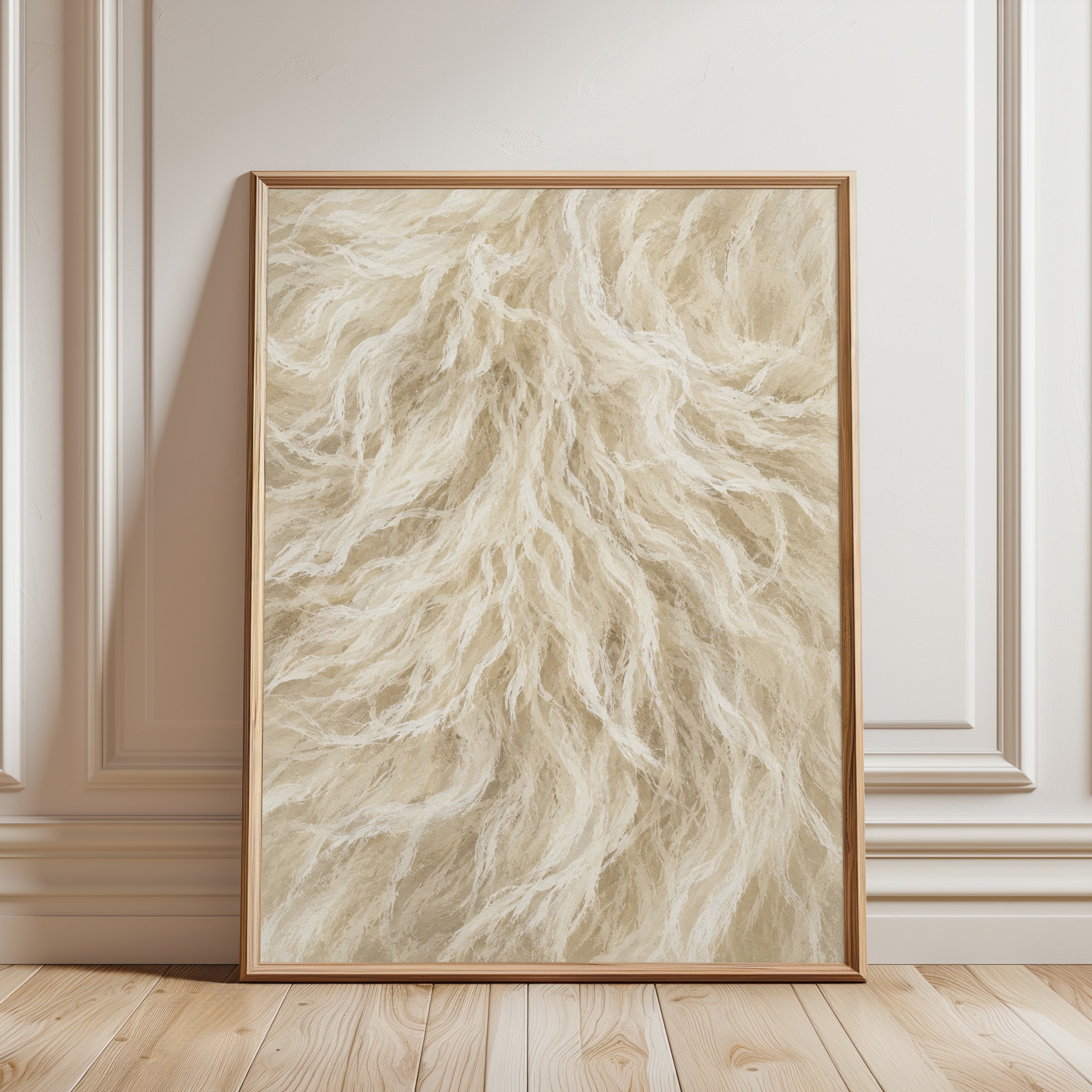Fur Texture Wall Art - framed detail