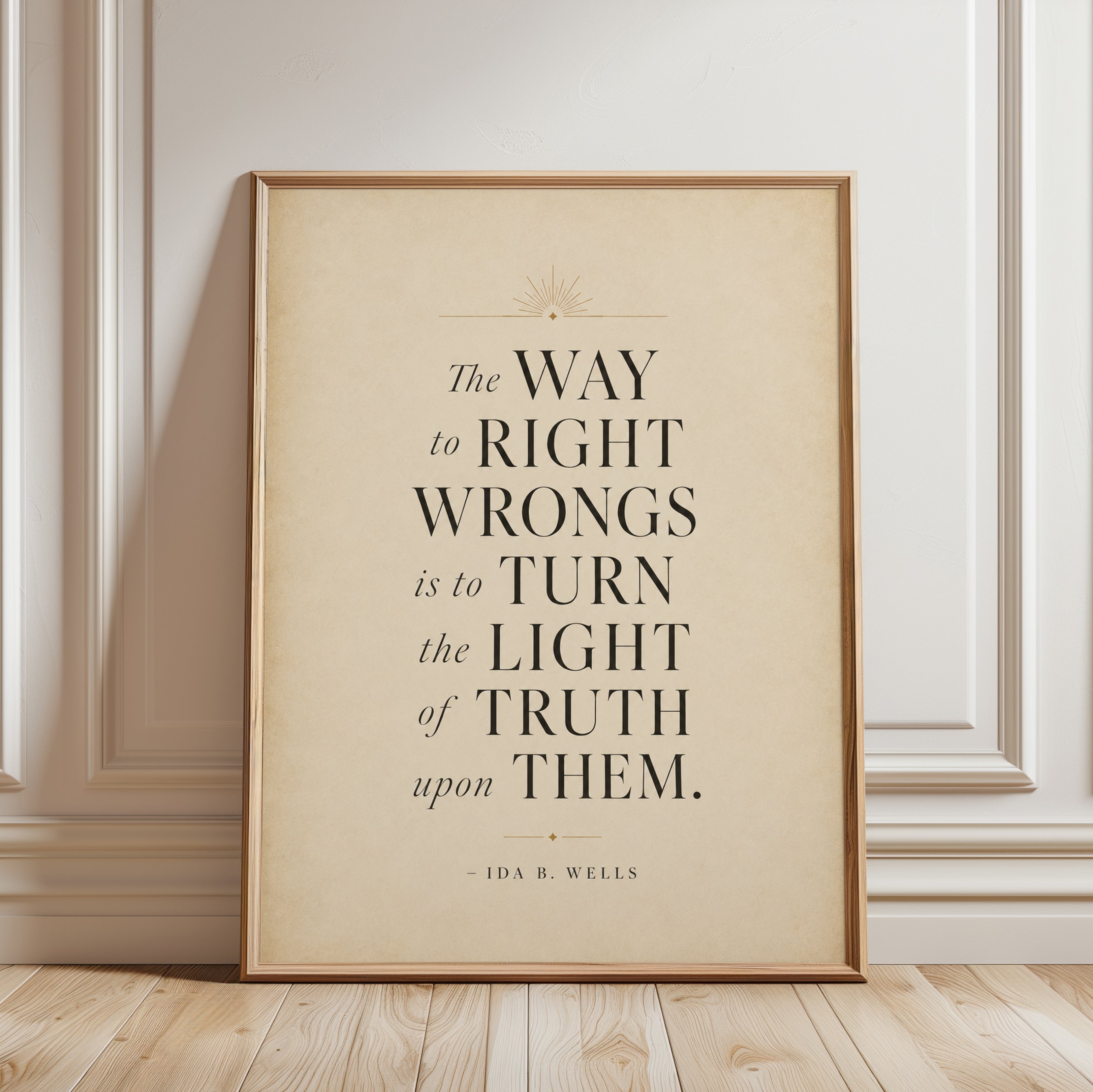 Motivational Quote Print – Inspirational Wall Art - framed detail