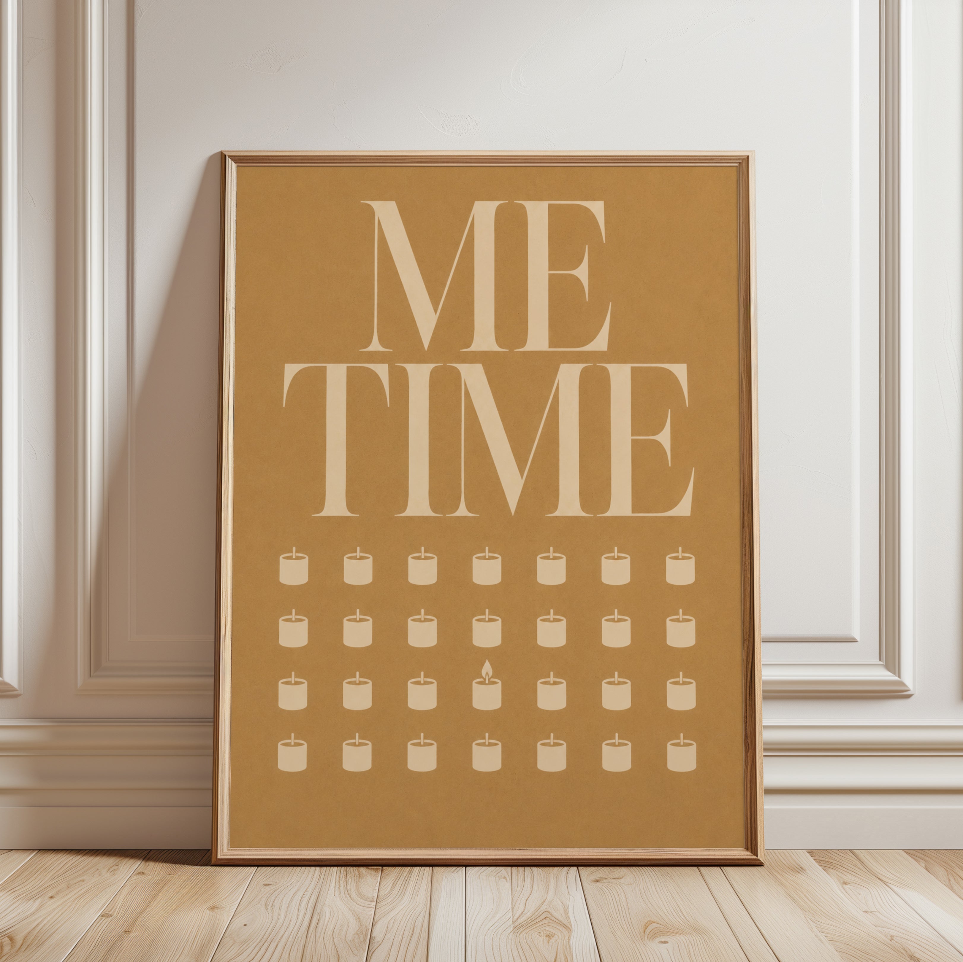 Wellness Tracker Print - framed detail