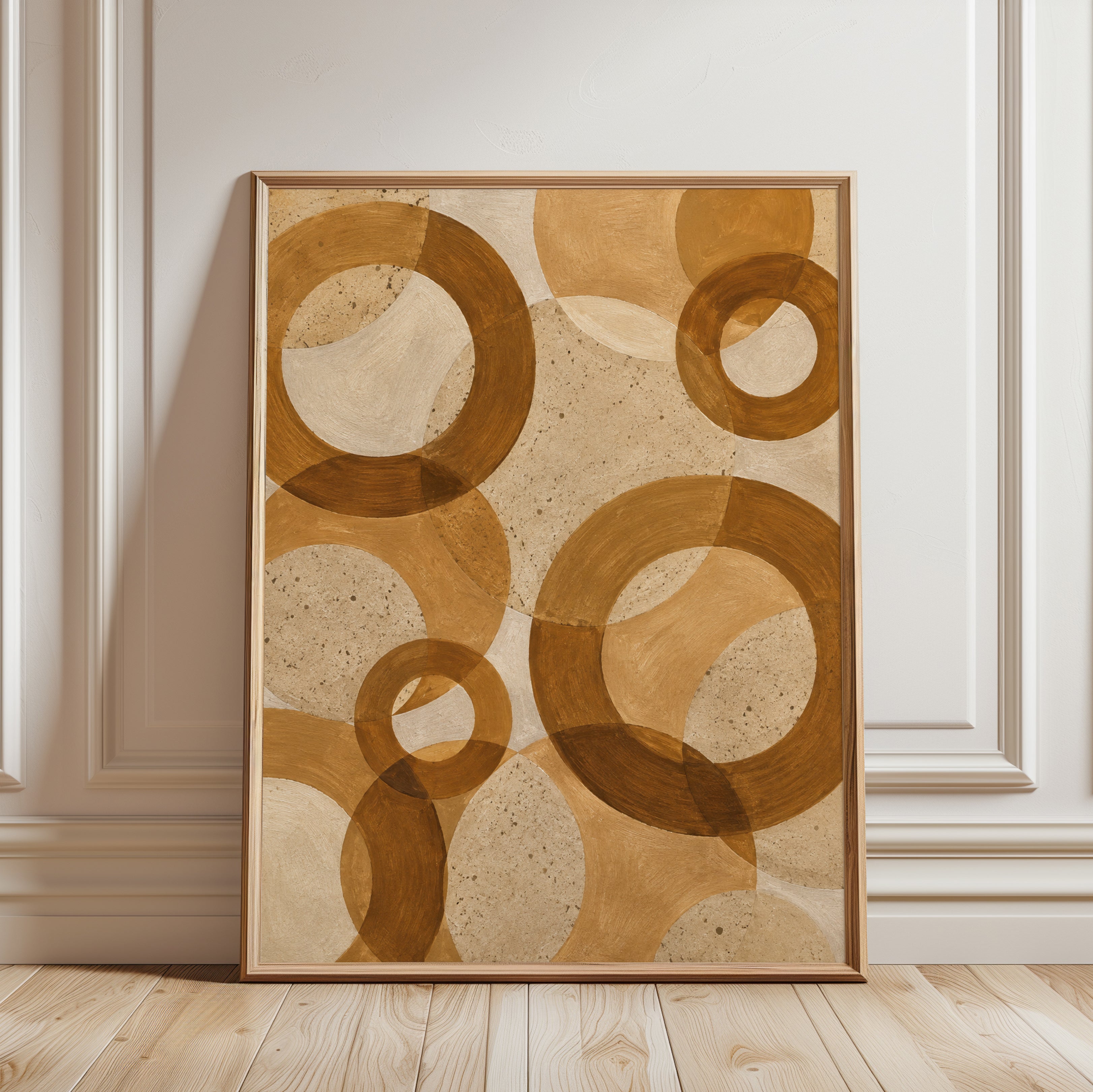 Mid Century Modern Wall Art - framed detail