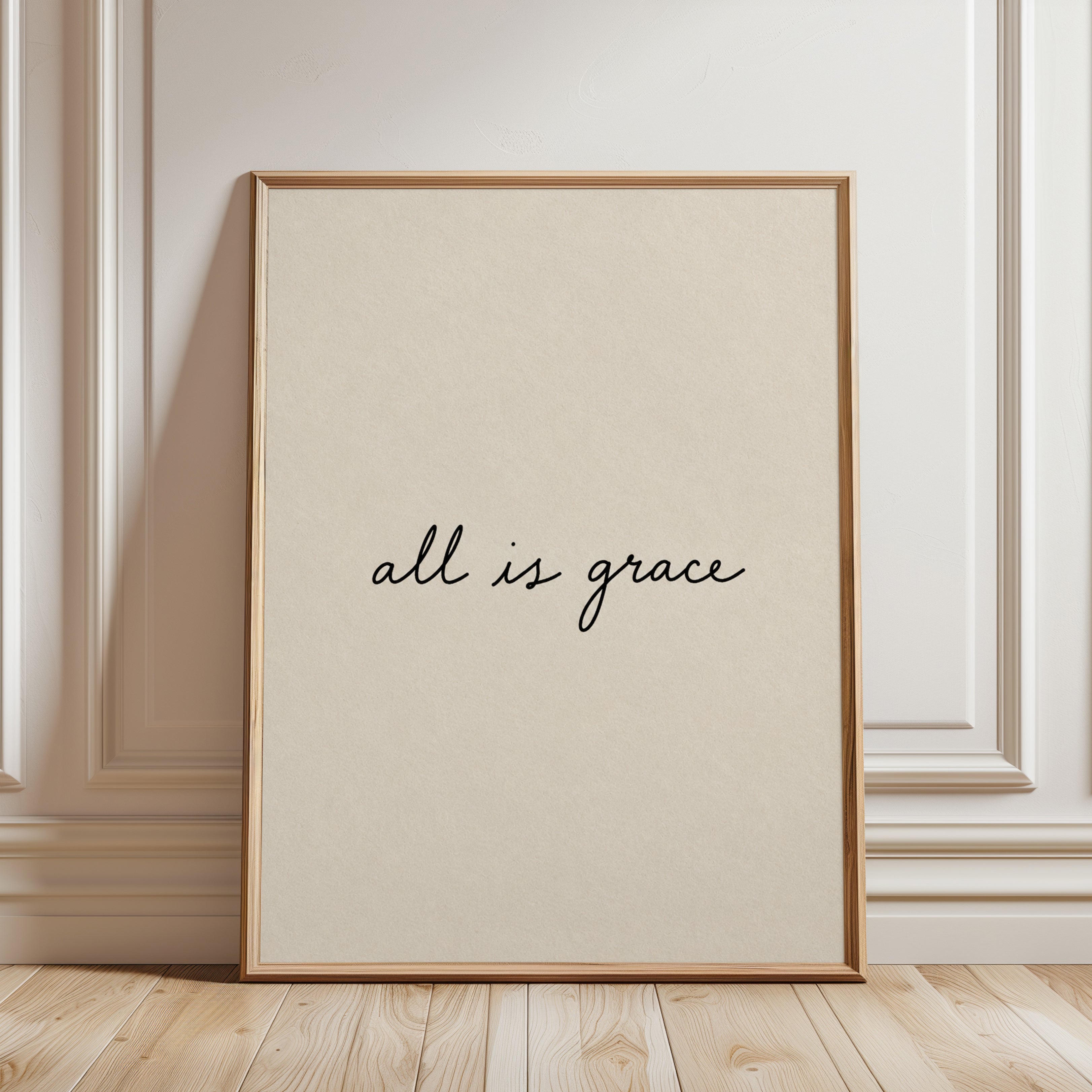 All Is Grace Print - framed detail