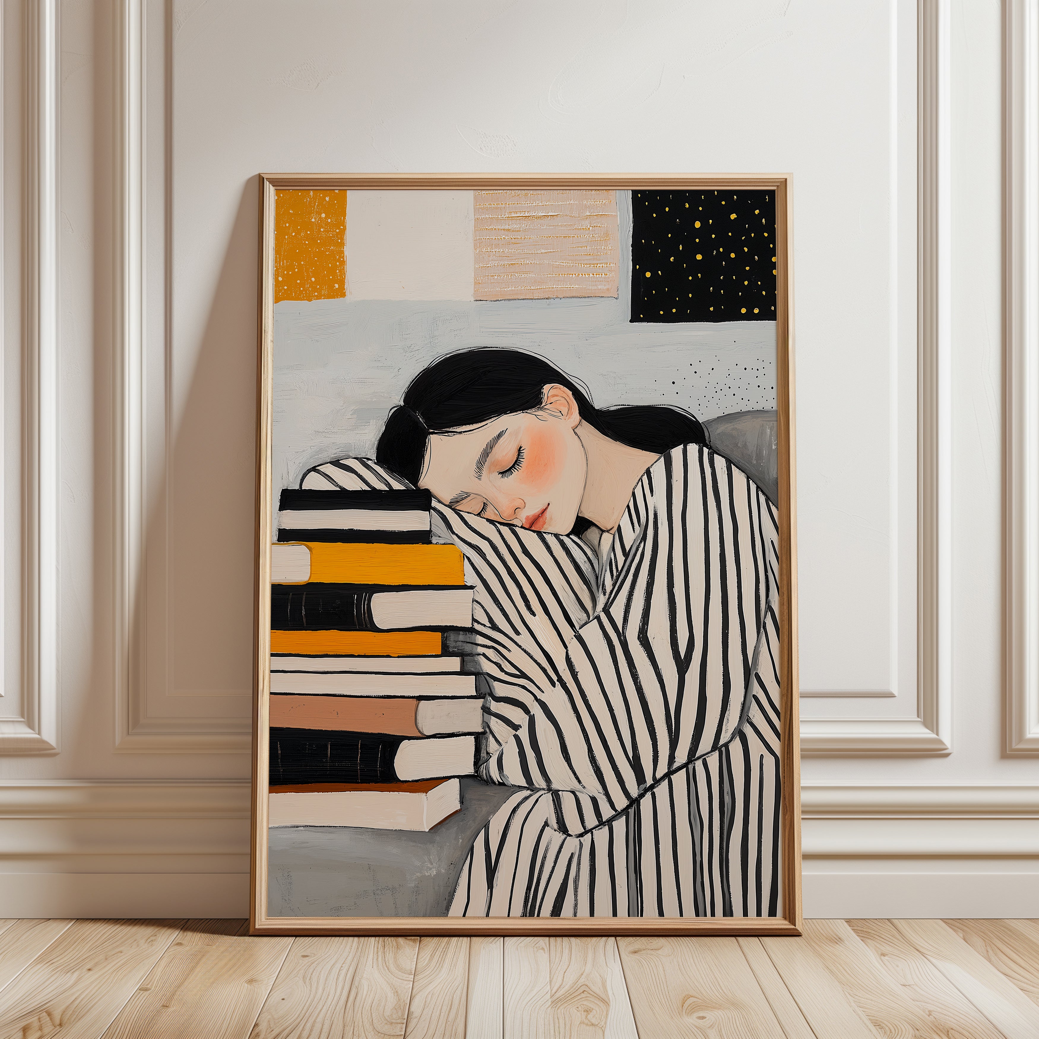 Cozy Reading Wall Art - framed detail