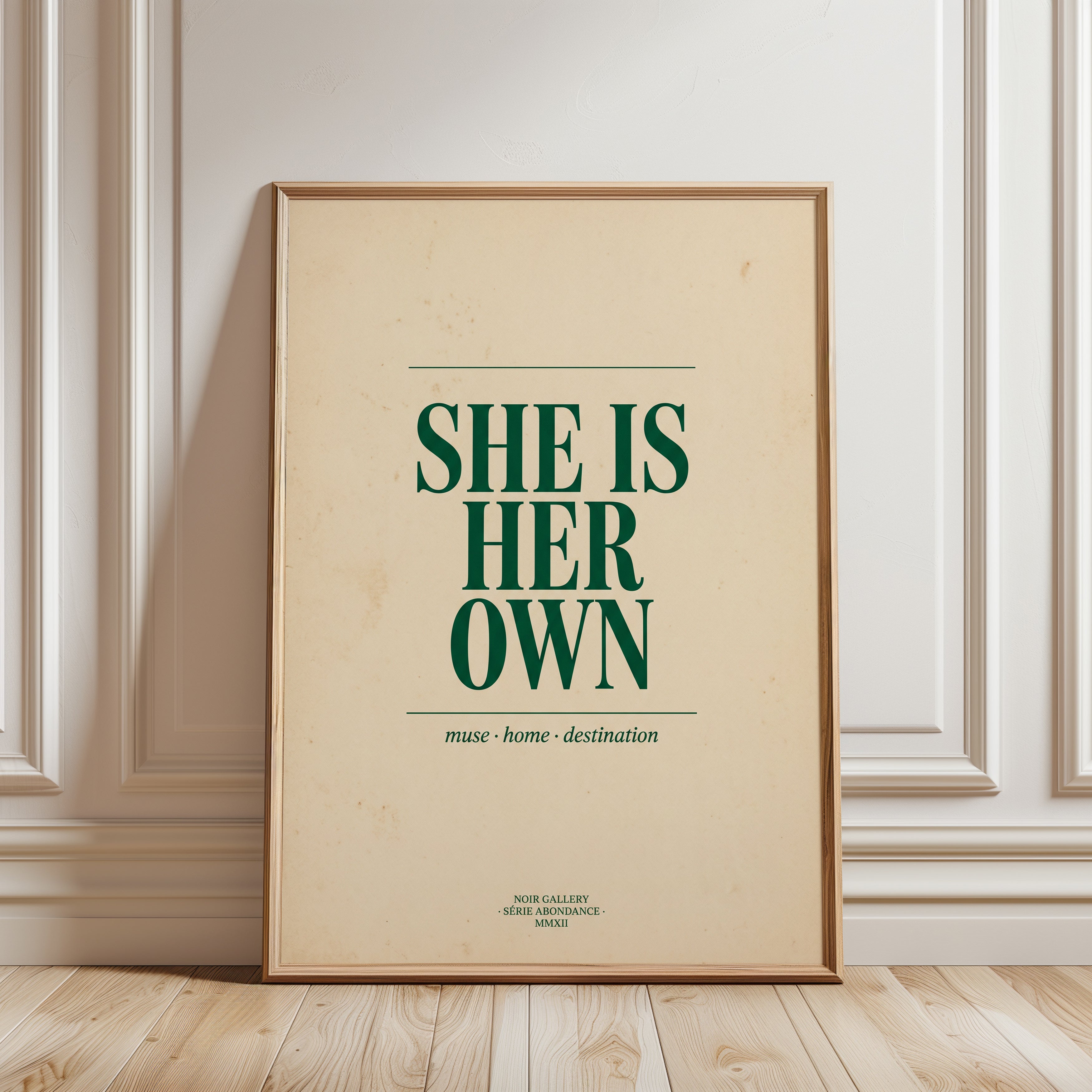 Feminist Quote Print - framed detail