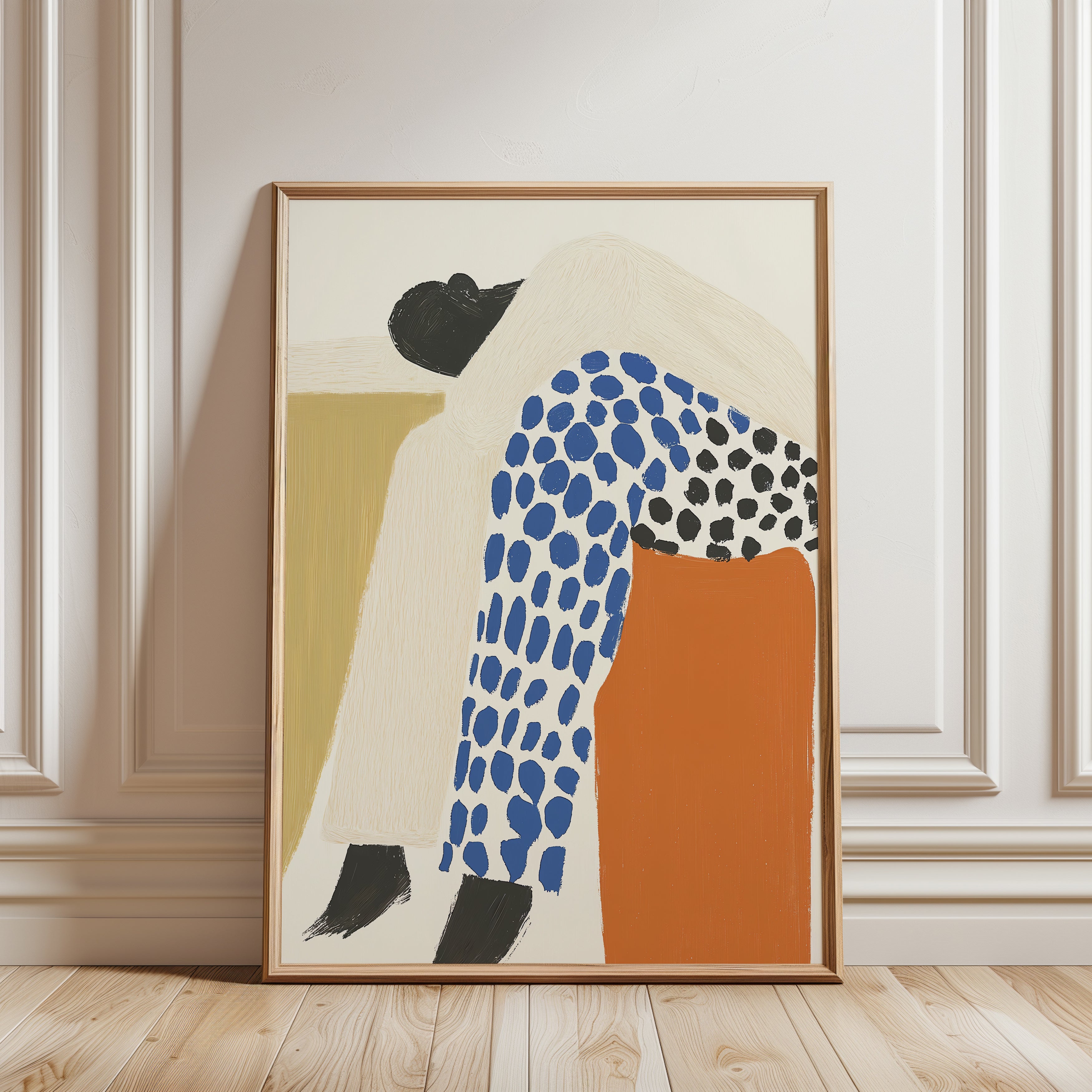 Abstract Figure Poster - framed detail