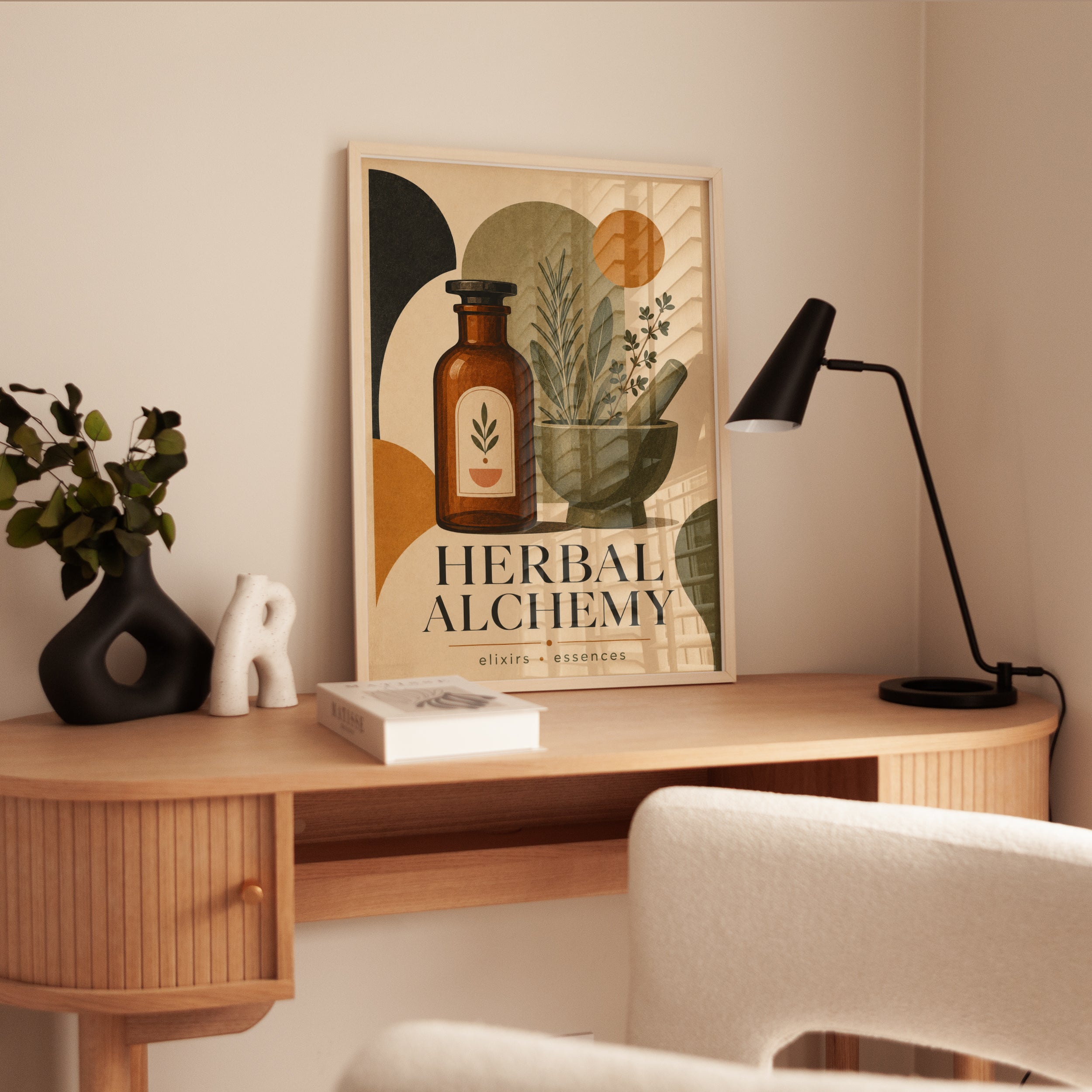 Apothecary Wall Art: Vintage Botanical Herbs - interior