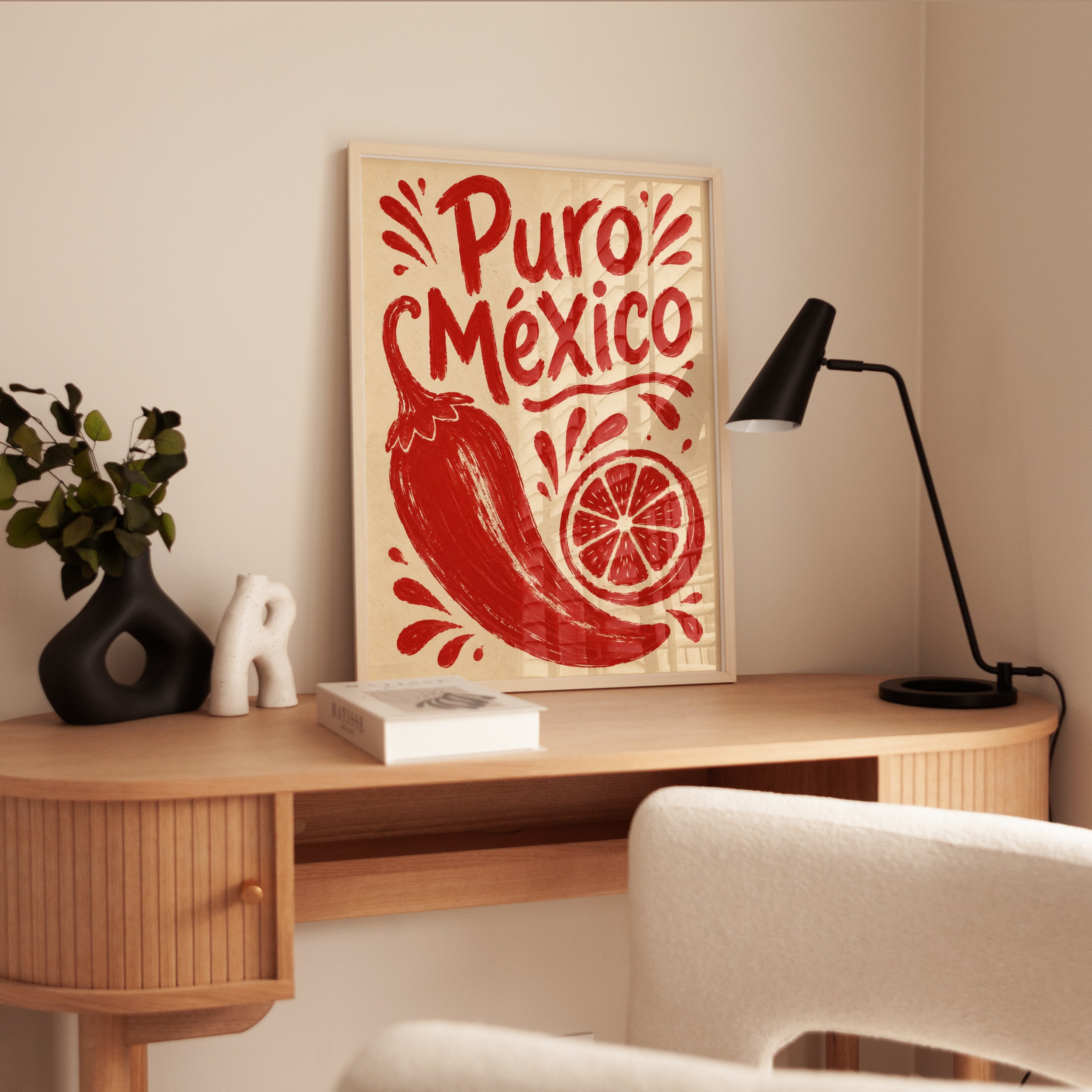 Mexican Kitchen Wall Art – Puro Mexico Print - interior