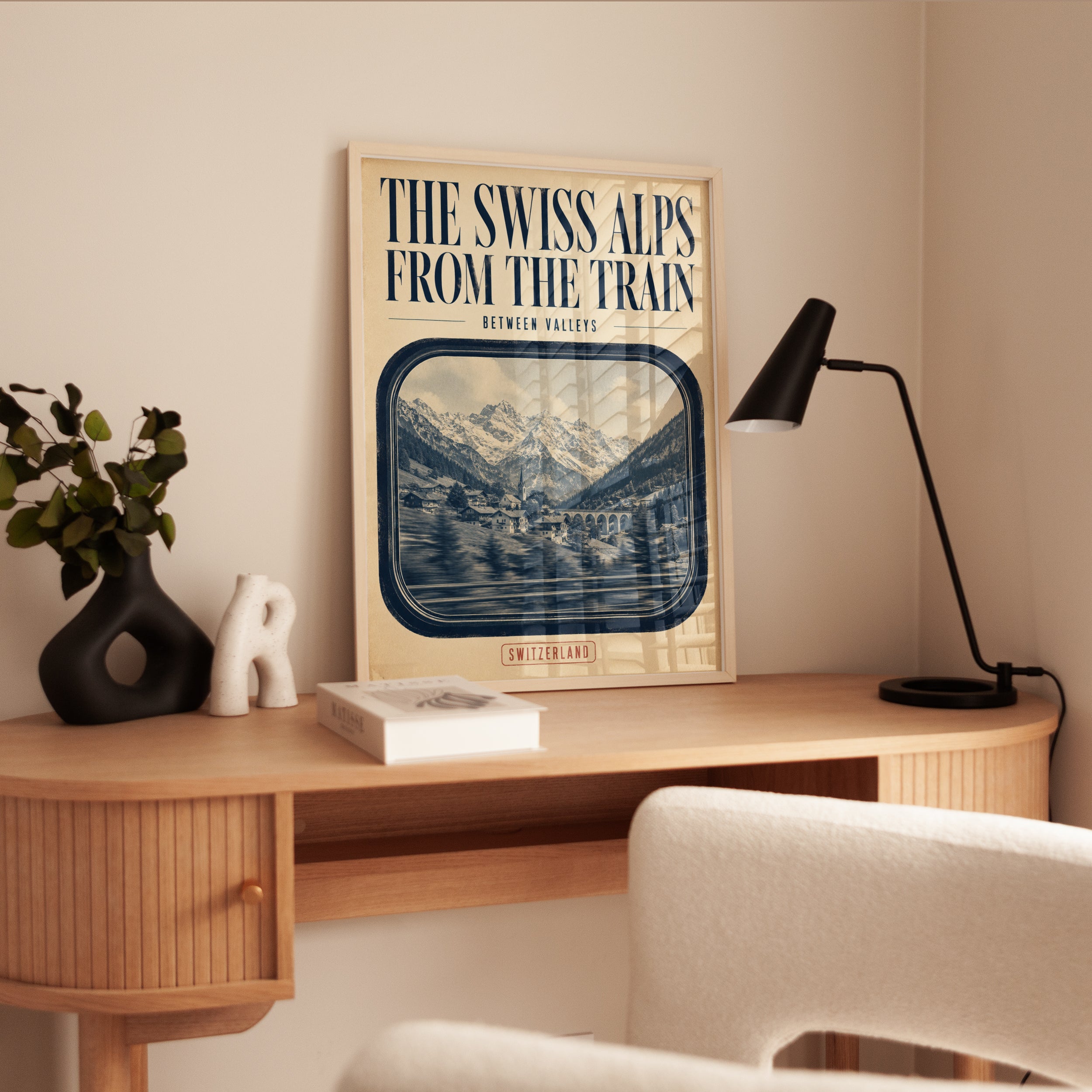 Switzerland Travel Poster – Swiss Alps Print - interior