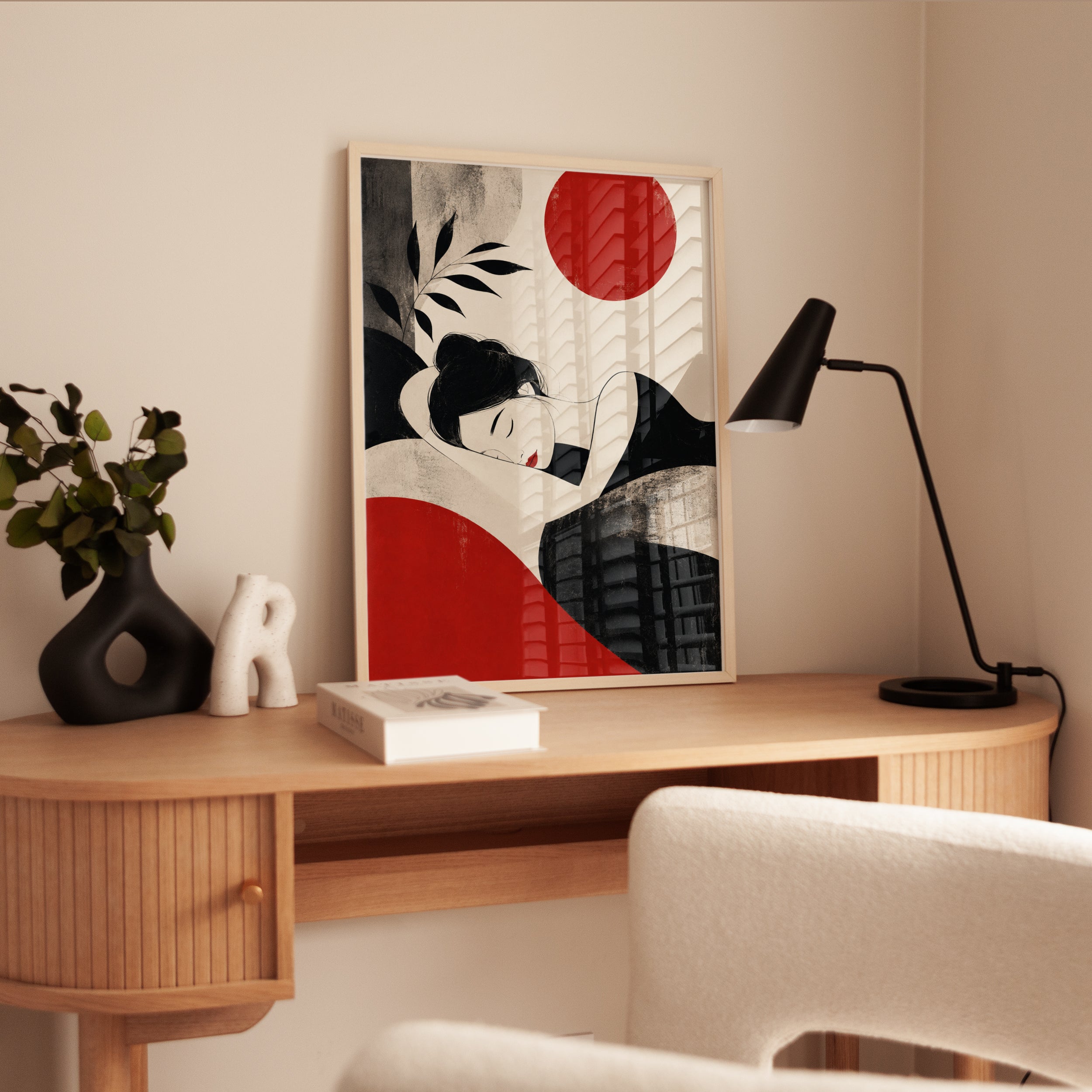 Minimalist Woman Print - interior