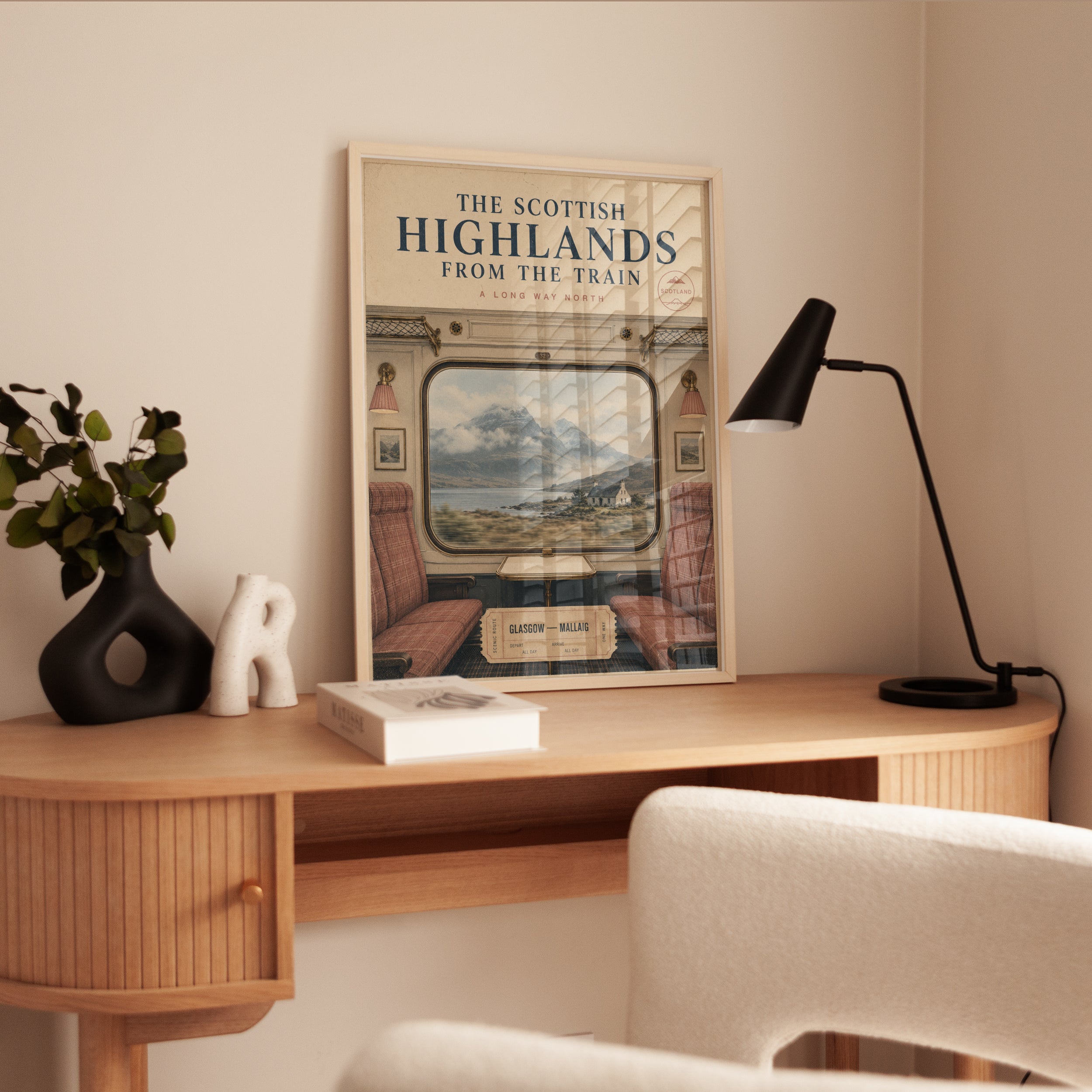 Scotland Travel Poster – Scottish Highlands Print - interior
