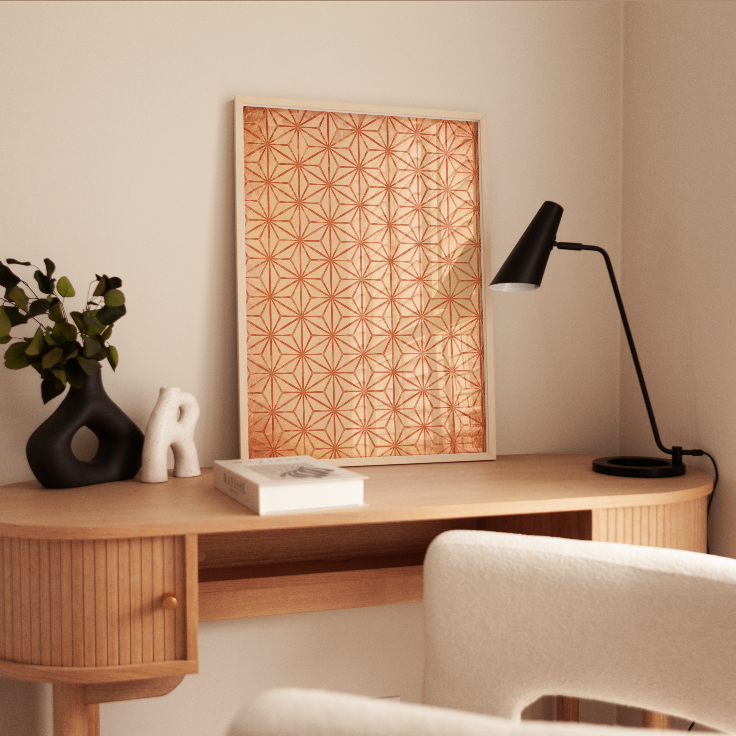 Japanese Geometric Print - interior