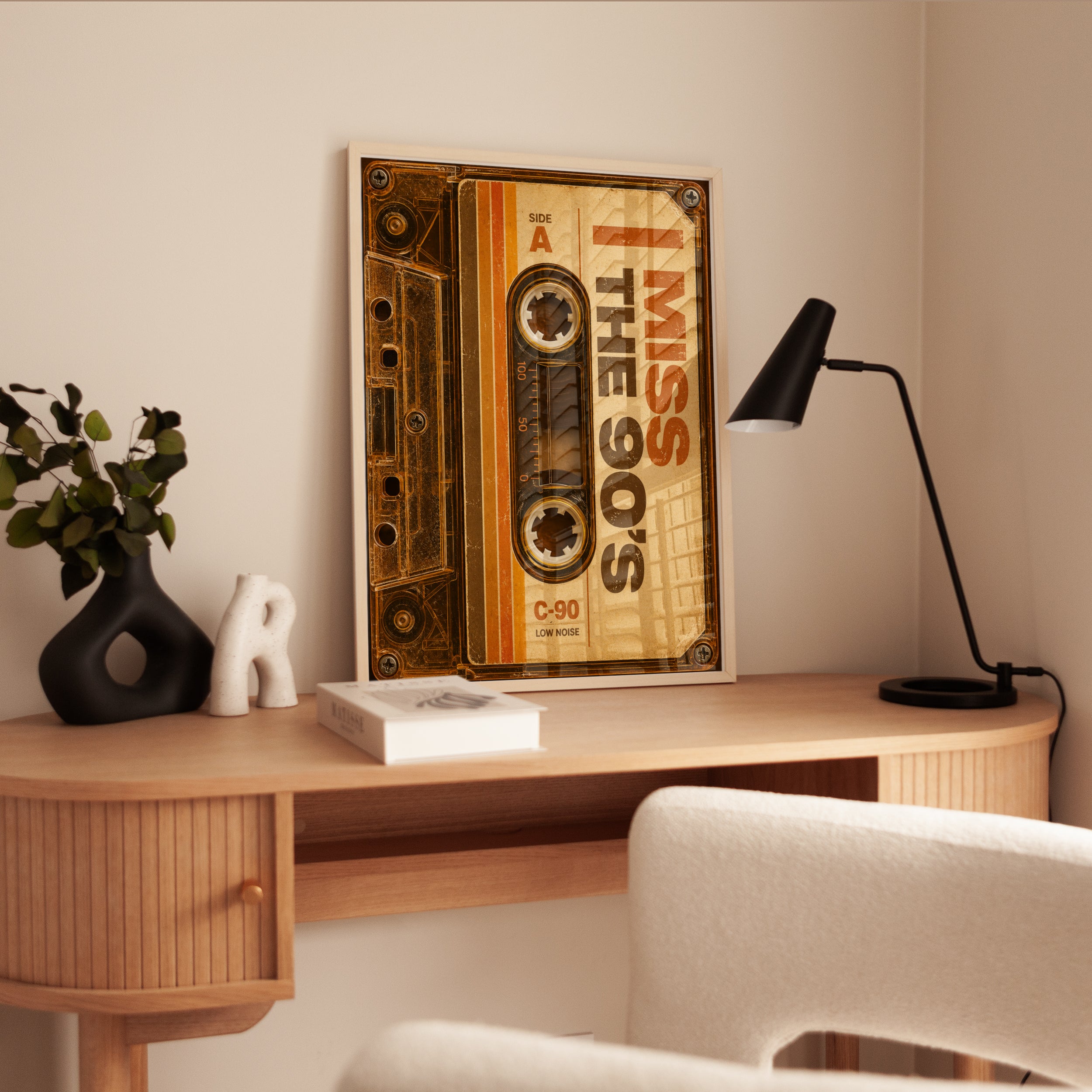 90s Nostalgia Cassette Tape Print - interior
