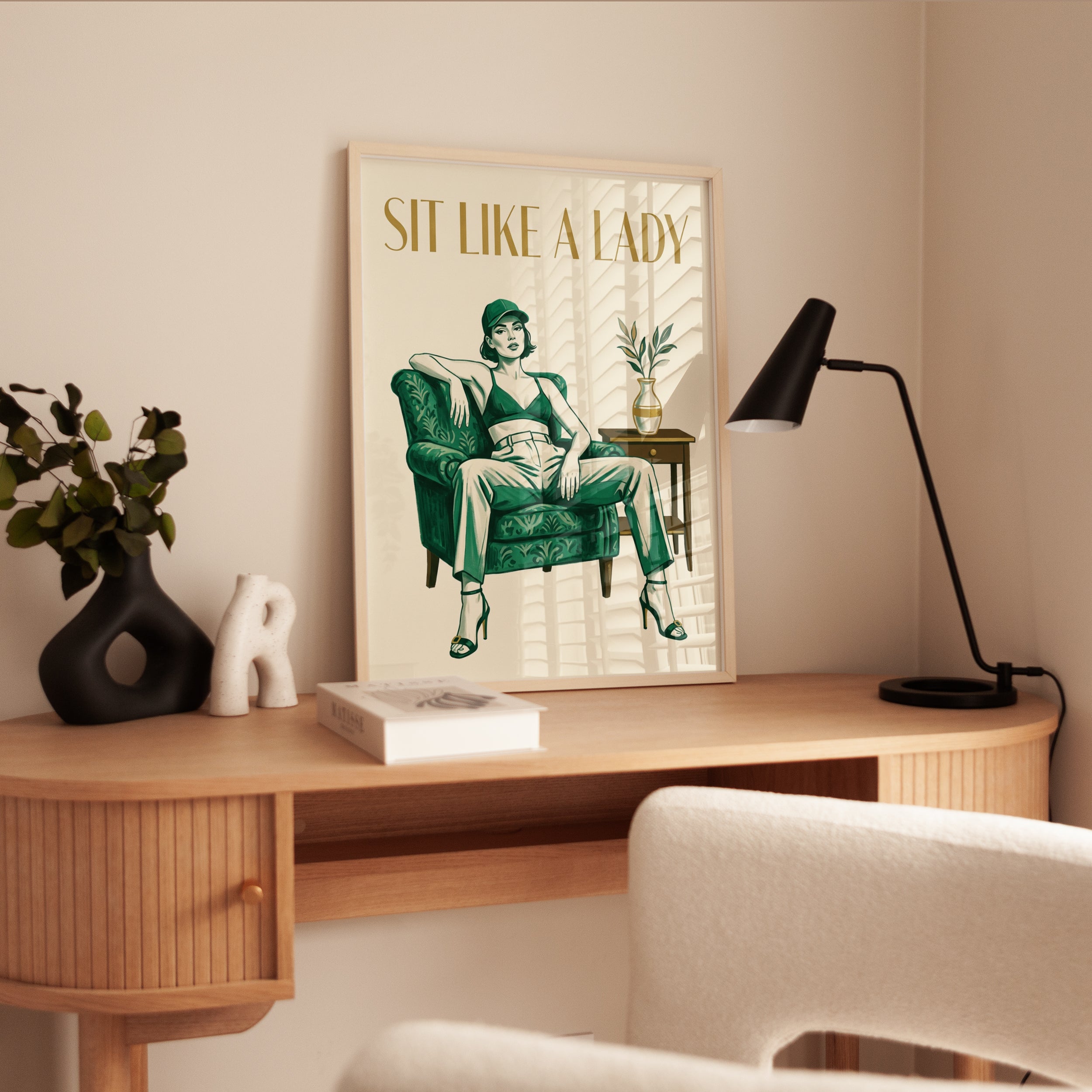 Vintage Art Deco Print - interior