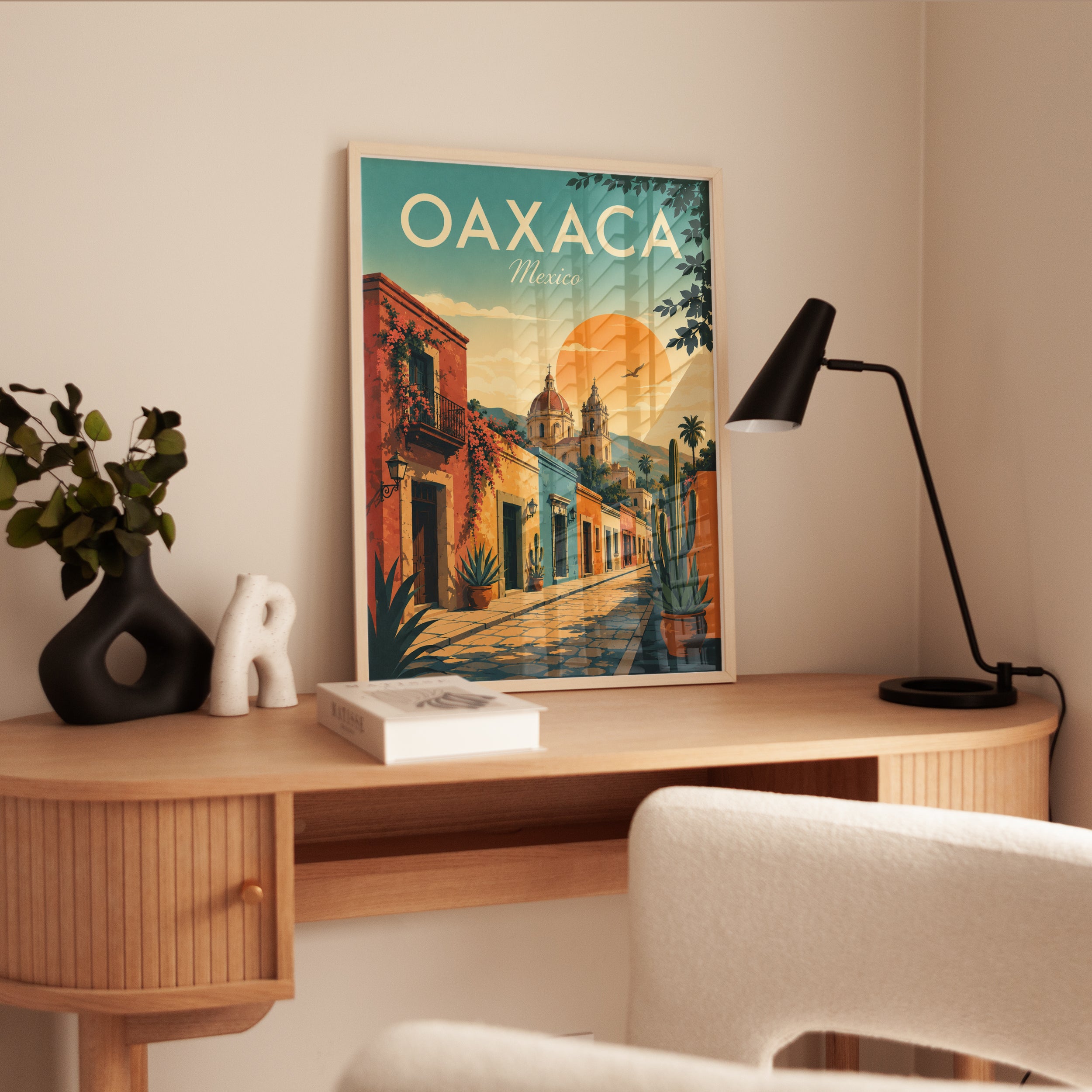Oaxaca Travel Poster – Mexico Wall Art - interior