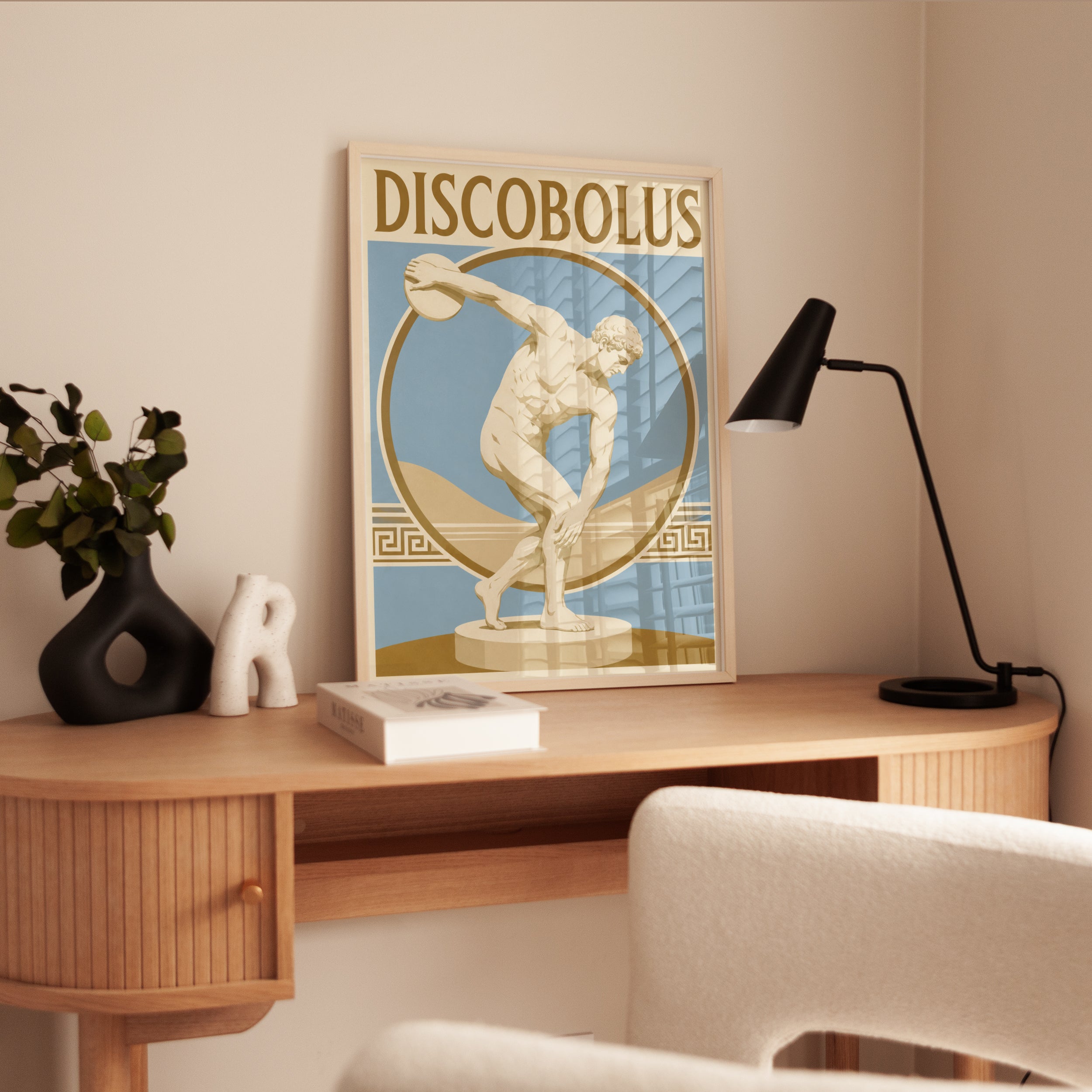 Greek Statue Poster – Discobolus Art Print - interior