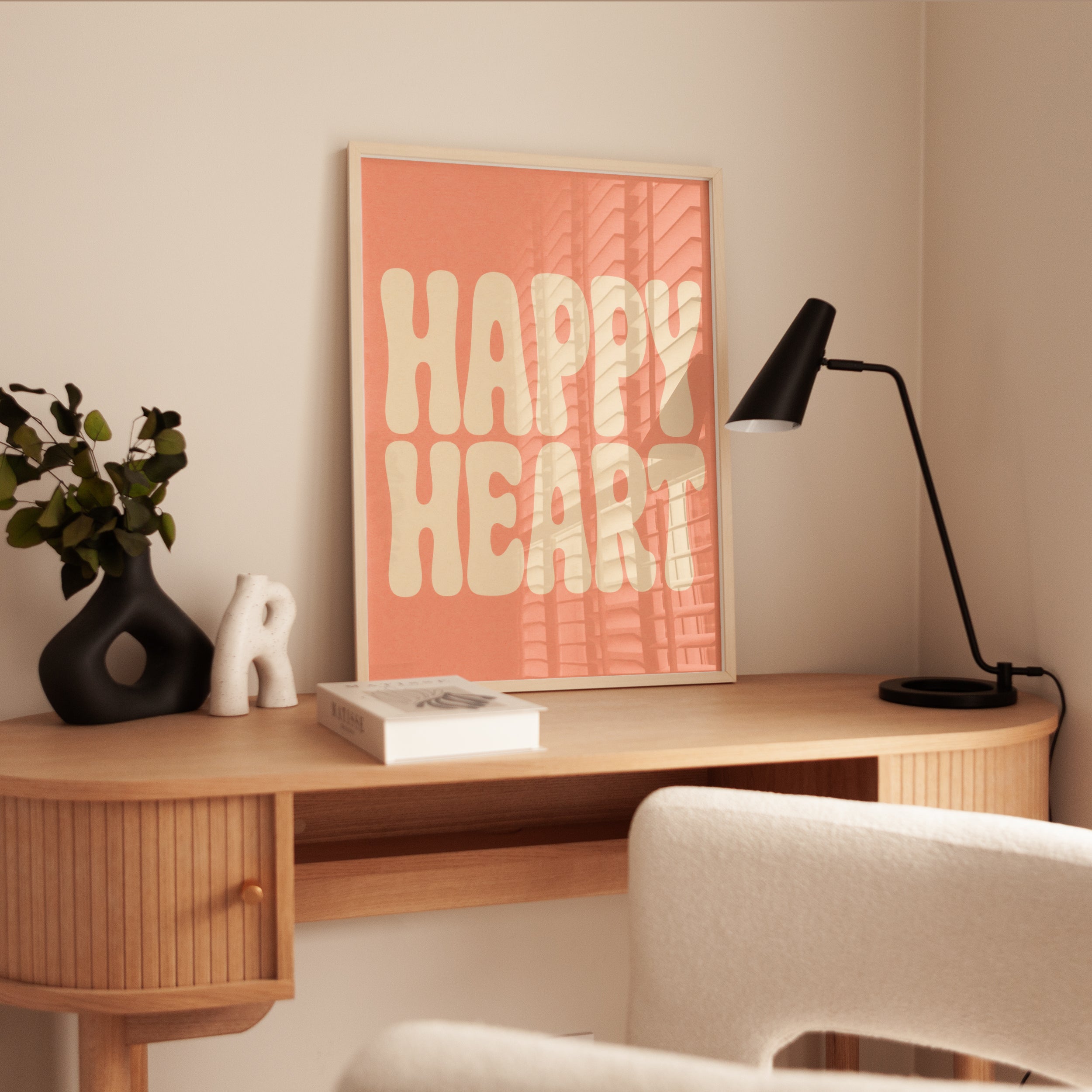 Happy Heart Wall Art Print - interior