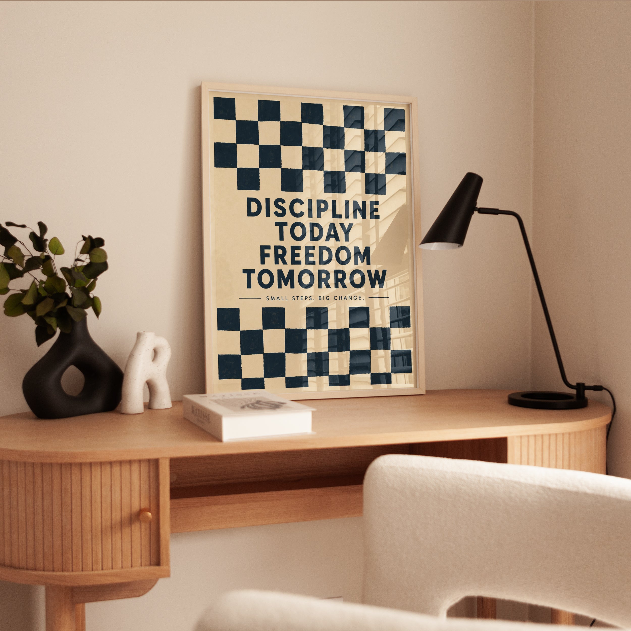 Discipline Motivational Poster – Office Wall Art - interior