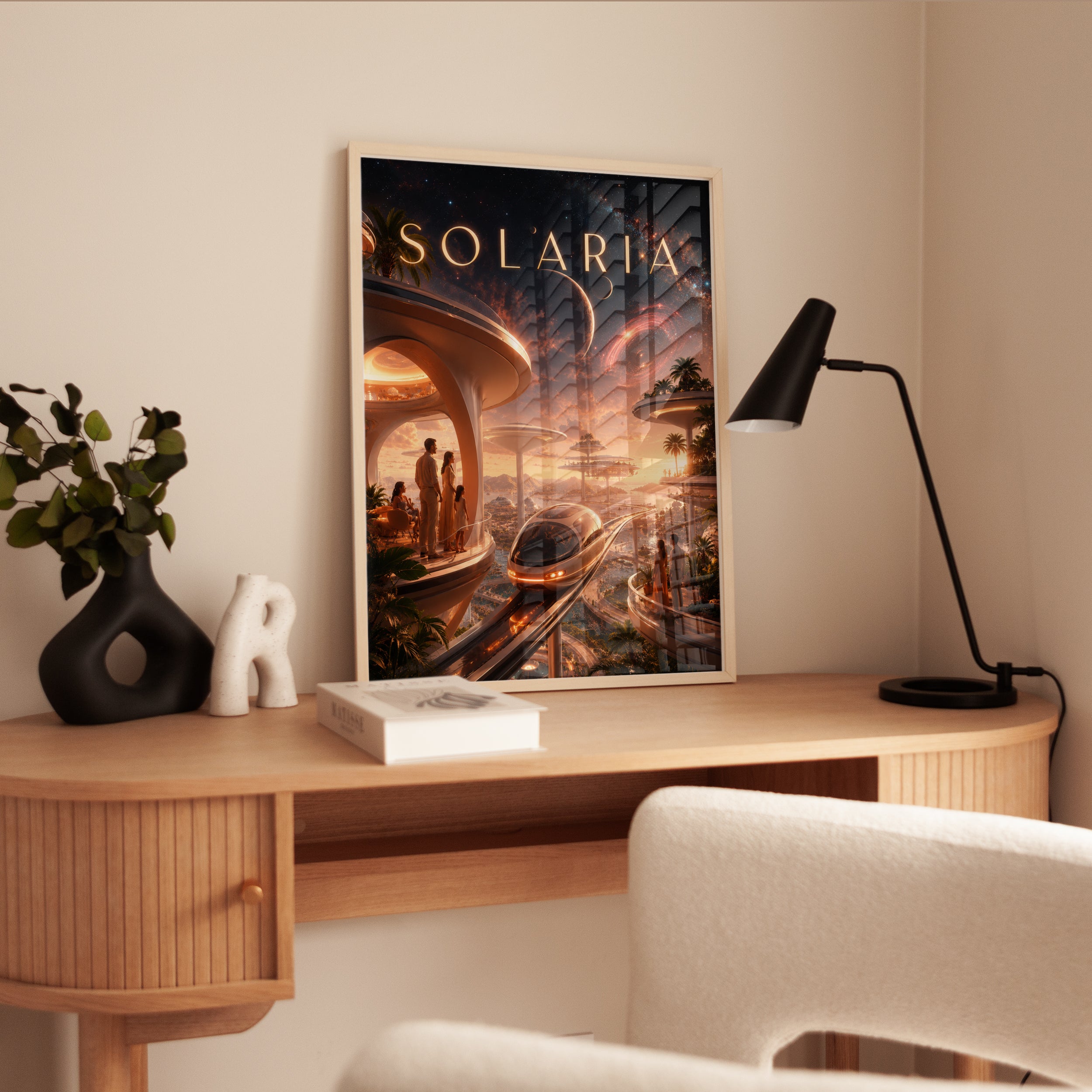 Space Travel Poster – Futuristic Wall Art - interior