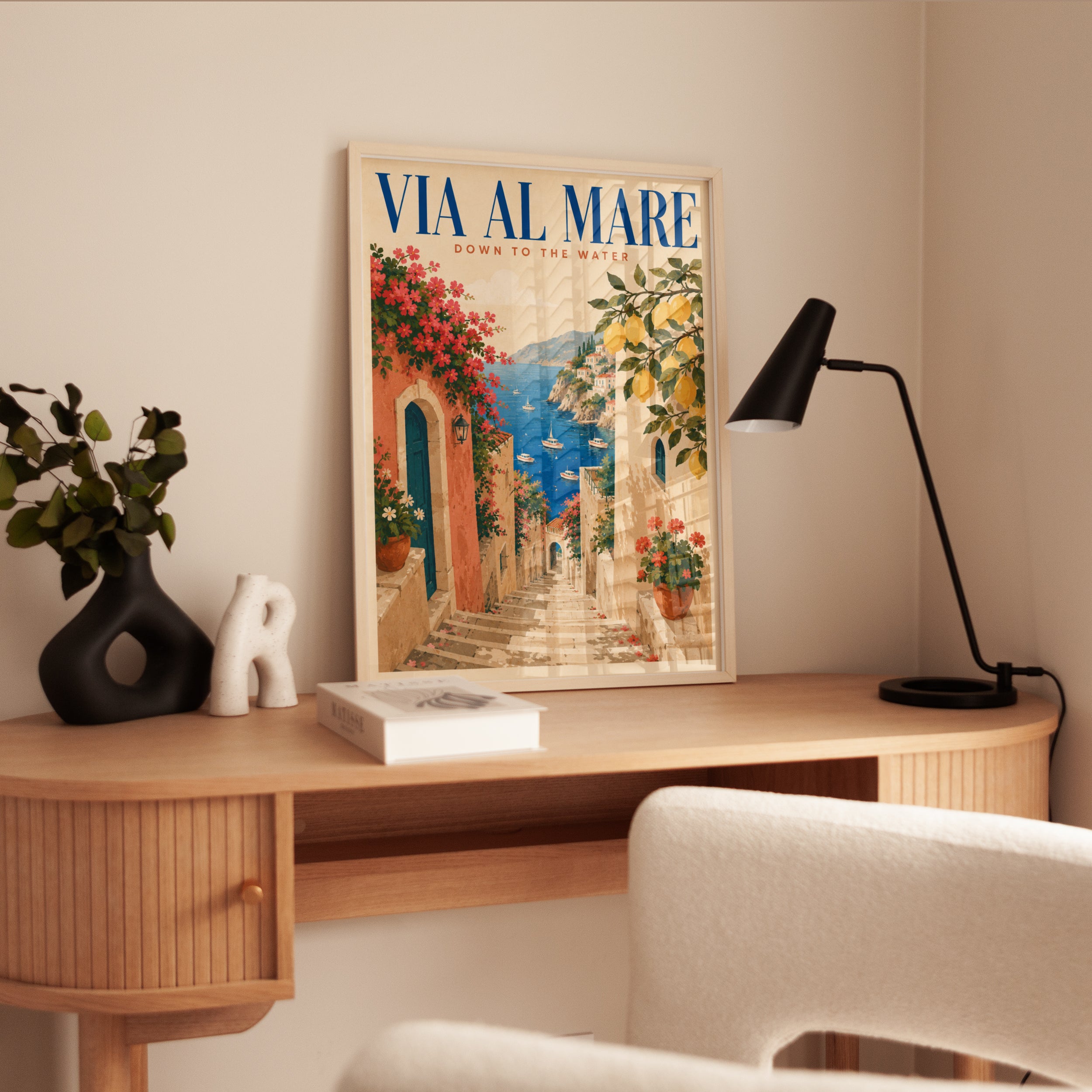 Italian Coastal Poster - interior