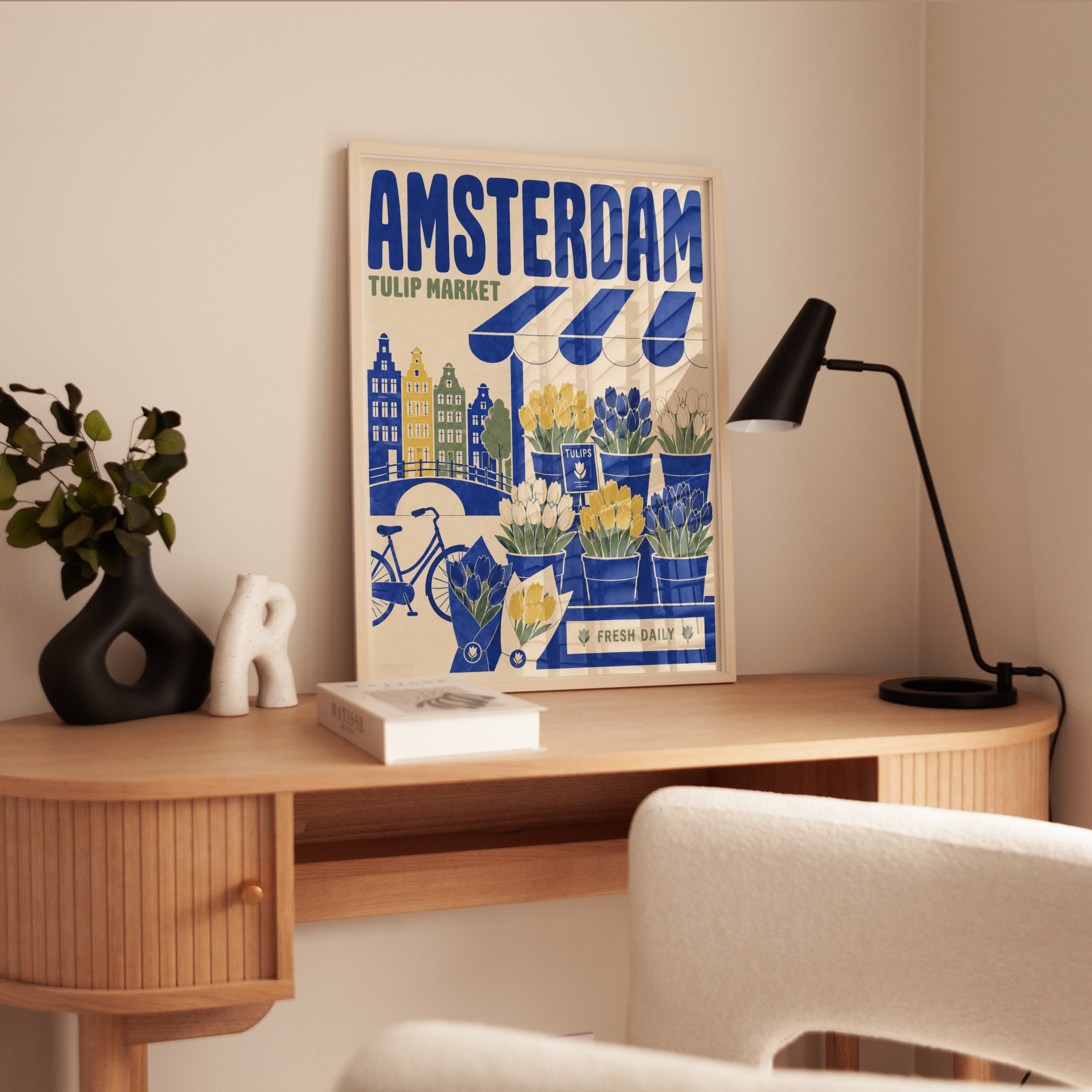 Amsterdam Travel Poster - interior