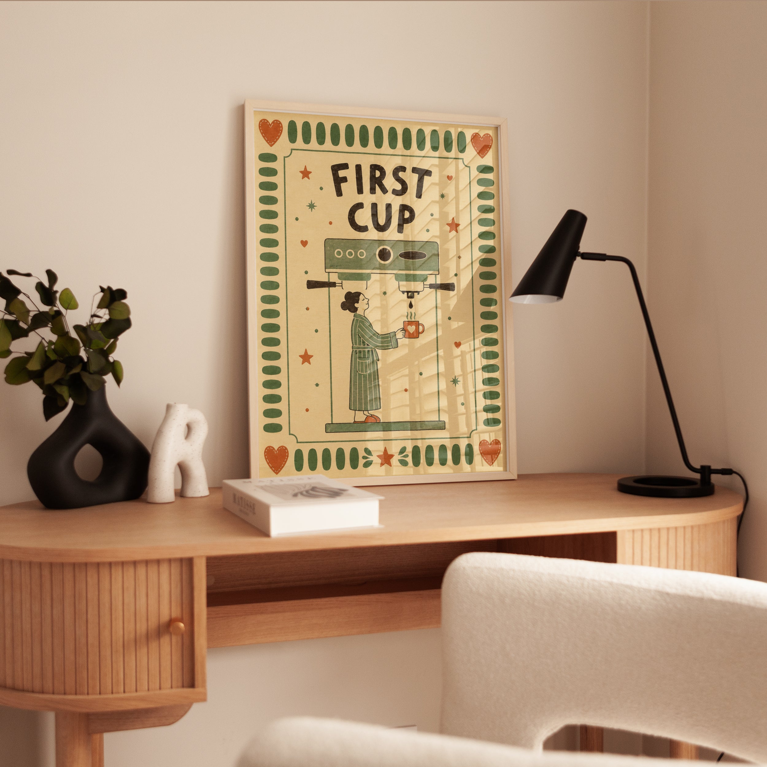 First Cup Coffee Print - interior