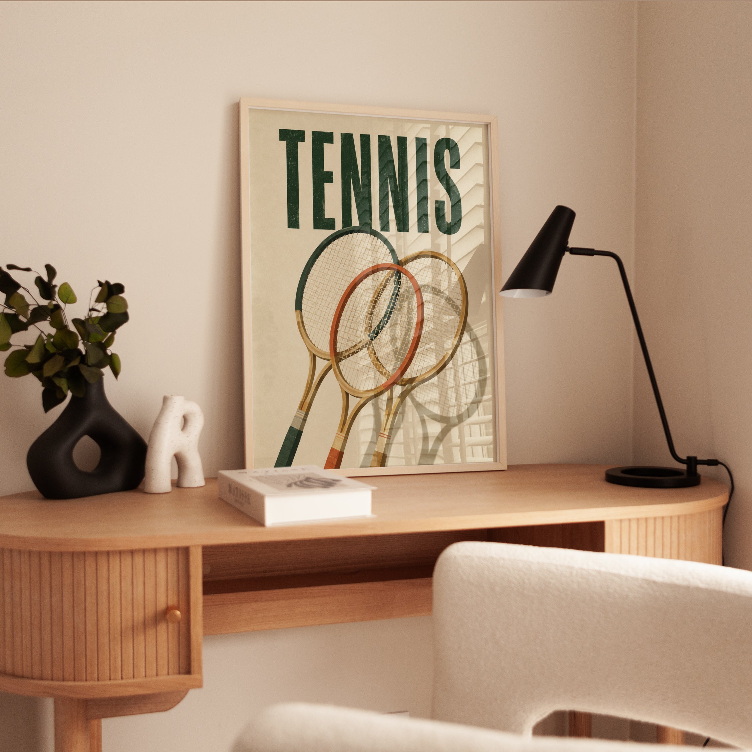 Tennis Wall Art – Vintage Sports Poster - interior
