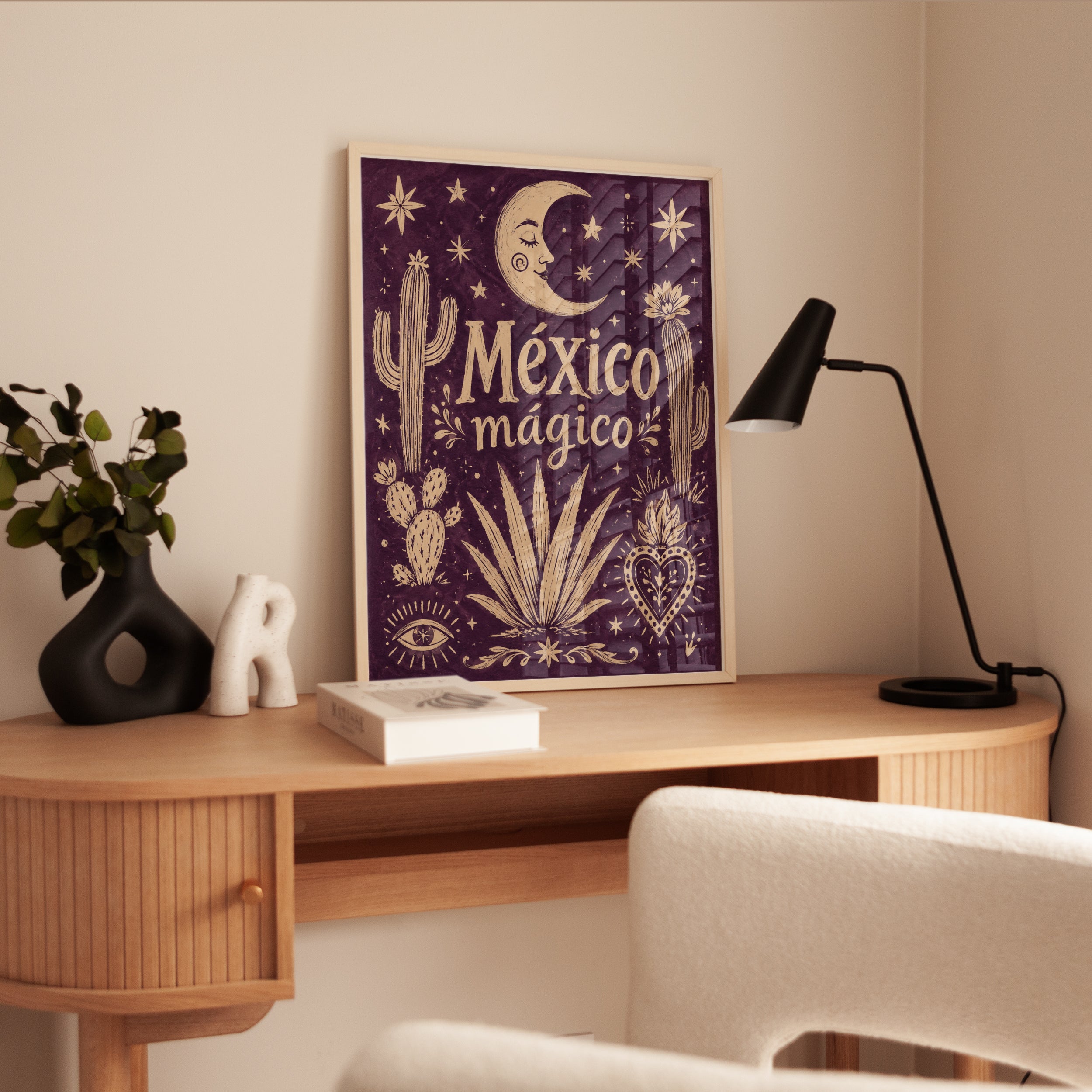 Mexican Folk Art Print – Mexico Travel Poster - interior
