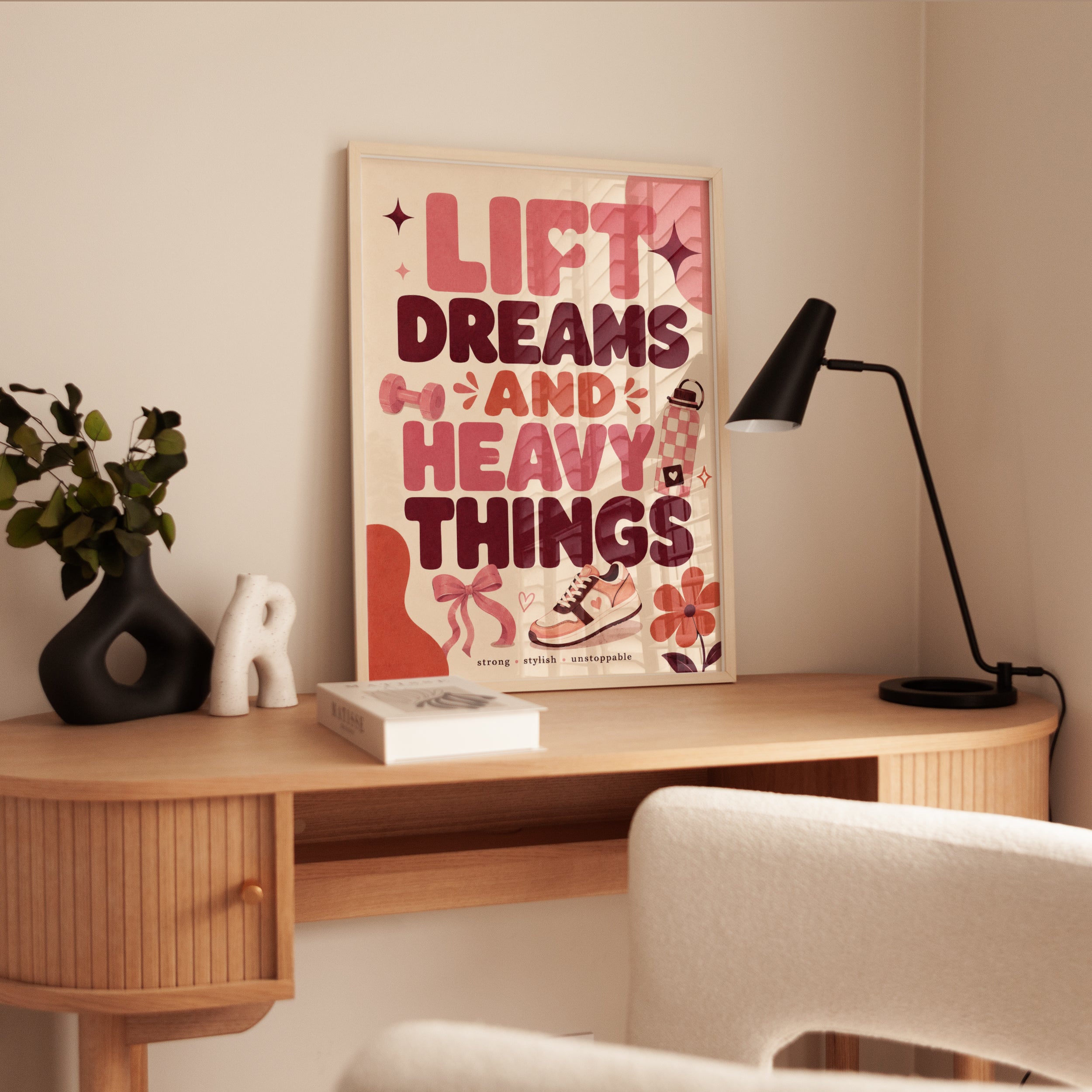 Fitness Wall Art: Inspirational Gym Quote - interior