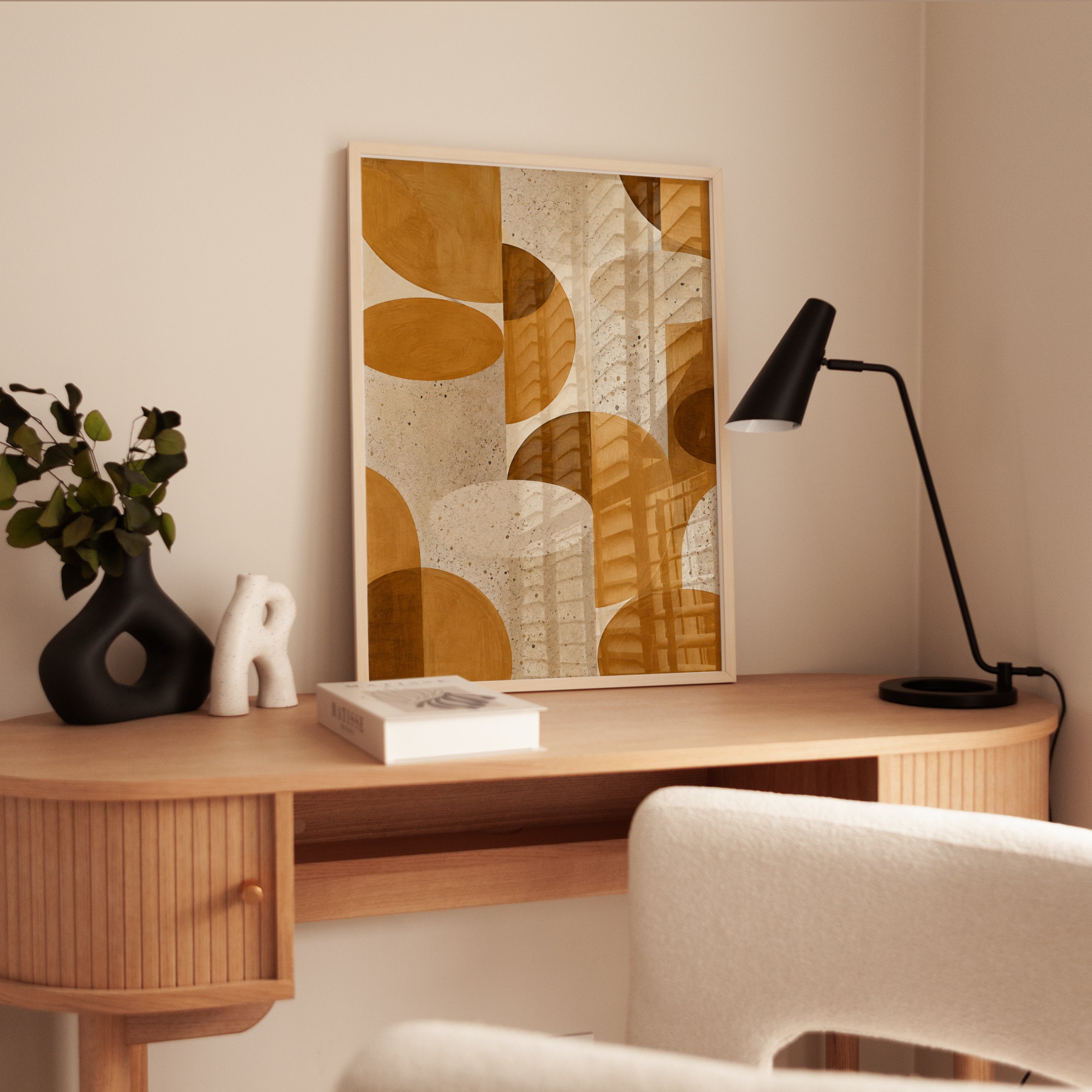 Abstract Geometric Print - interior