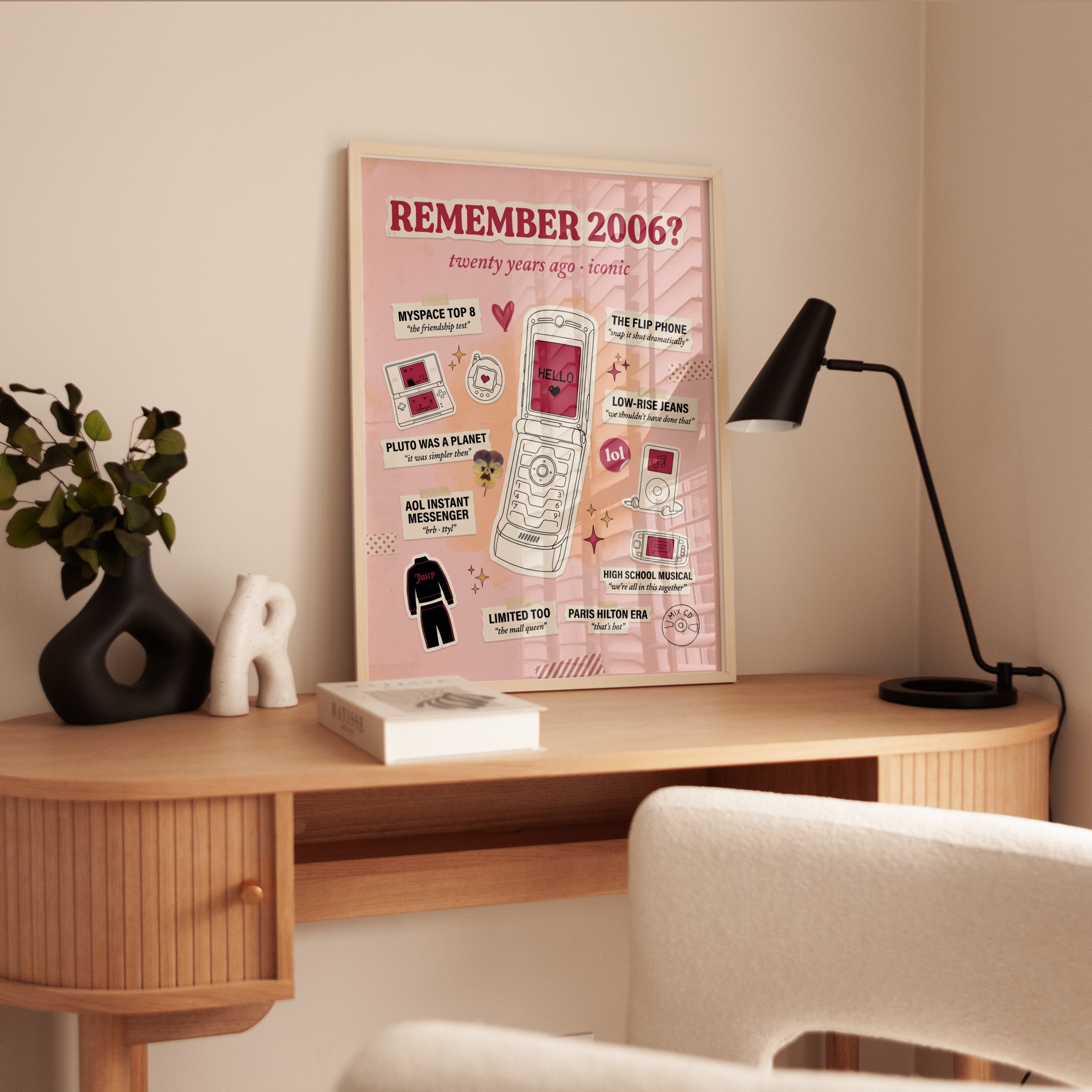 2006 Nostalgia Print – Y2K Pop Culture Poster - interior