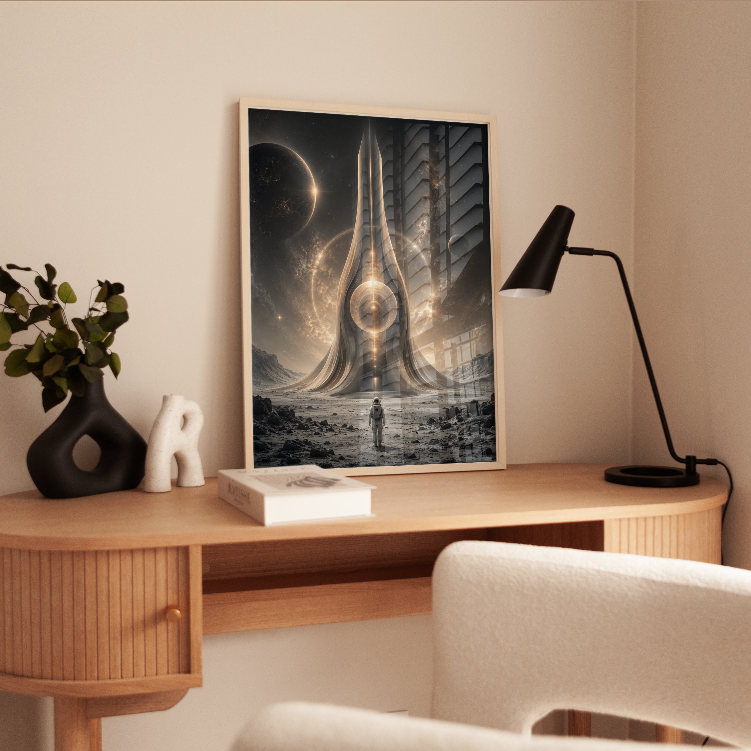 Space Explorer Wall Art – Sci Fi Poster - interior