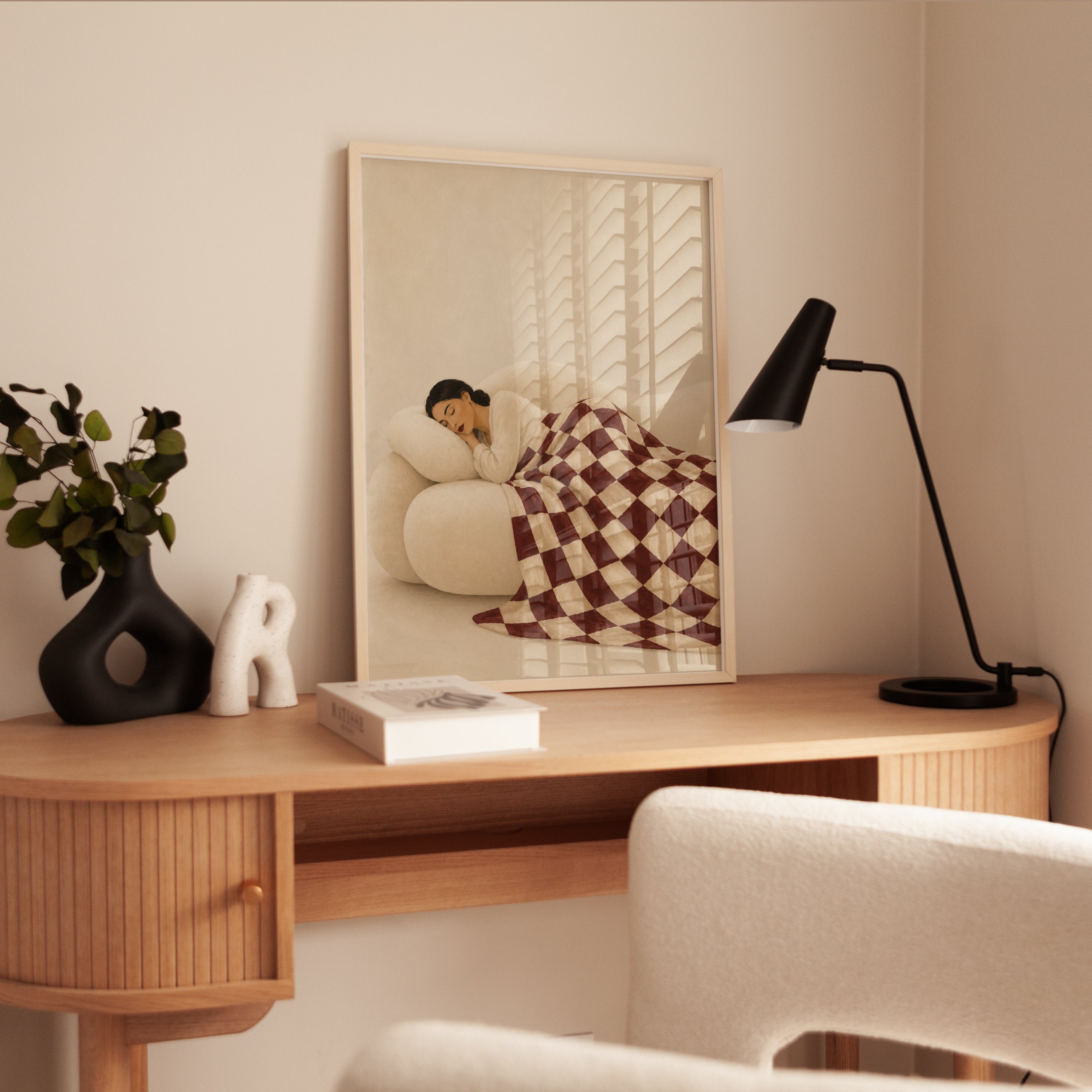 Sleeping Woman Wall Art - interior